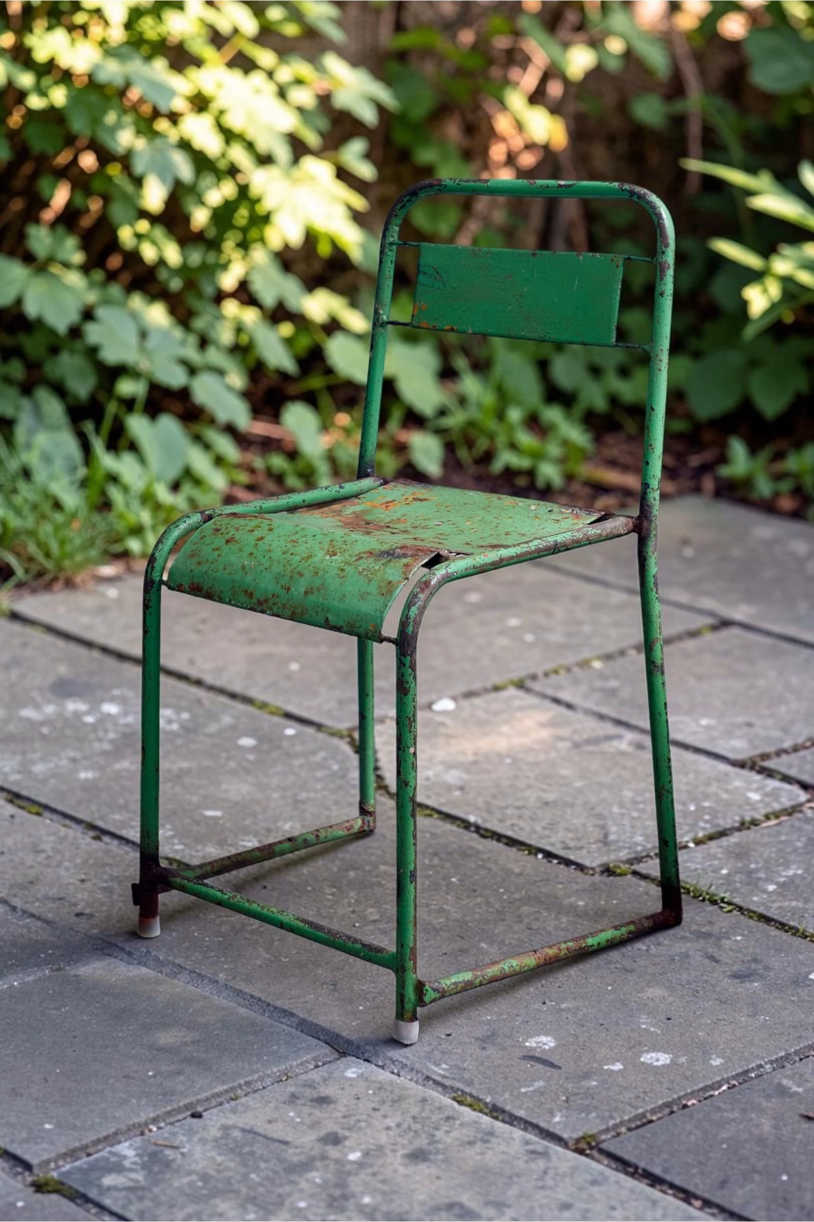 Old Indian Metal Green Chair 1.JPG