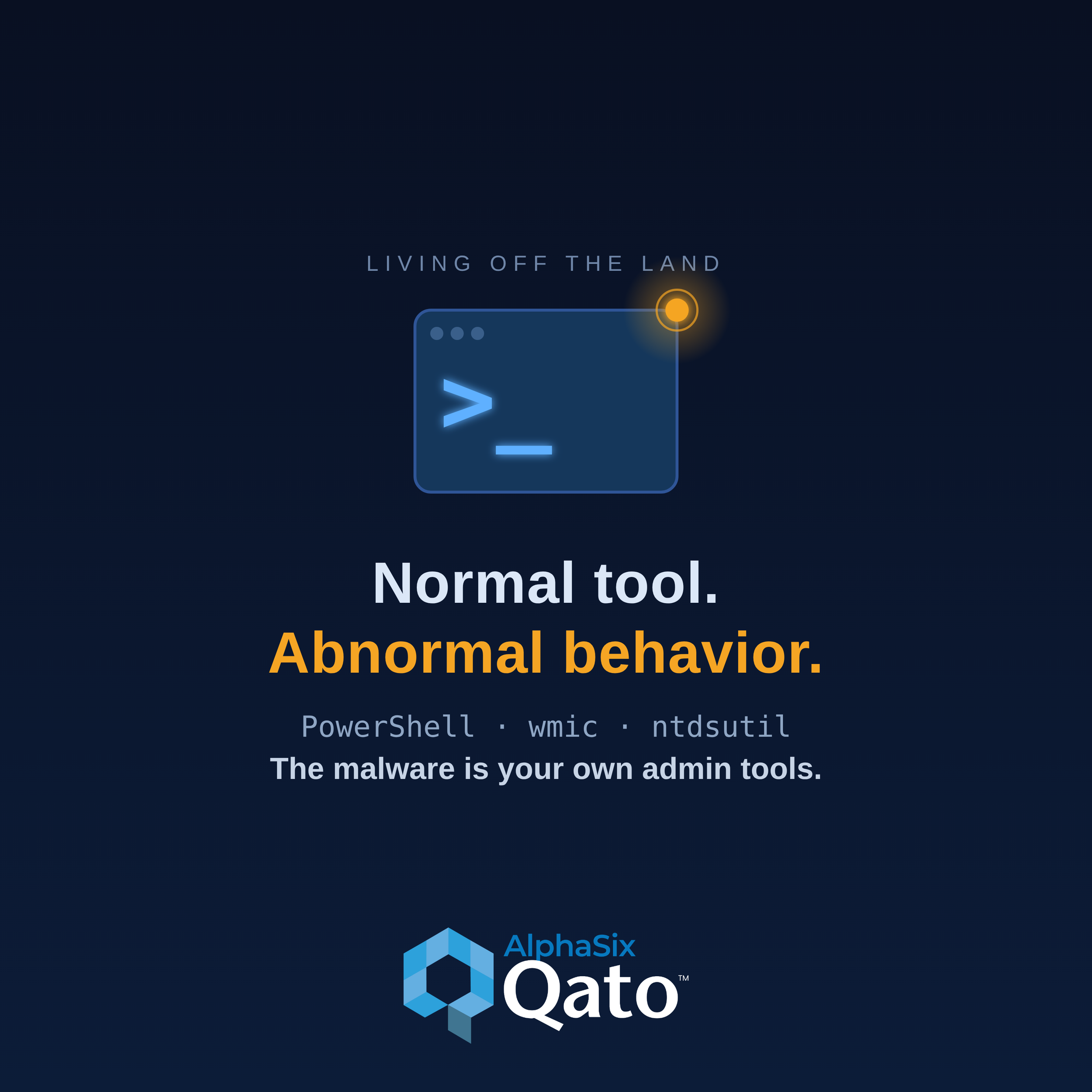 Living off the Land: When the Malware Is Your Own Admin Tools