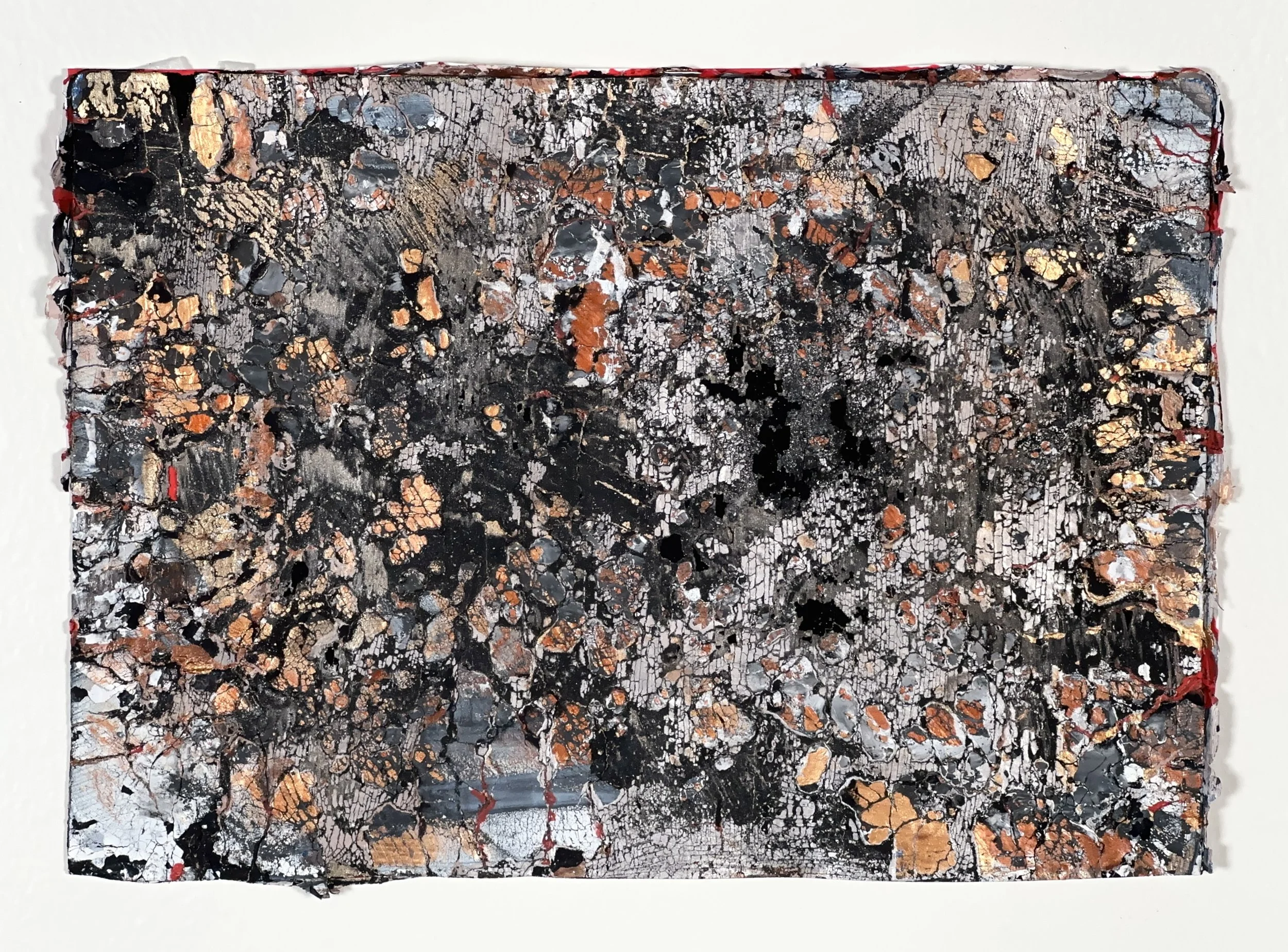 Cells,
2023,
Layered Acrylic on paper,
5 x 7 inches