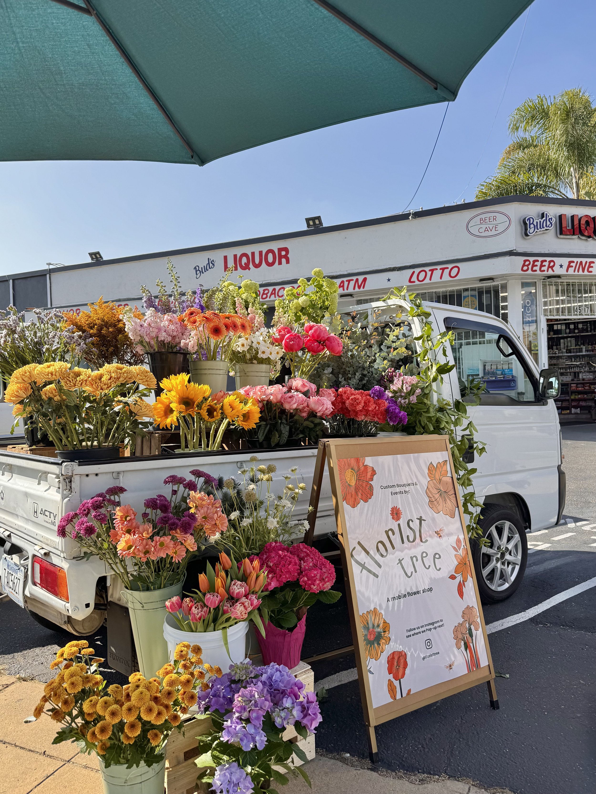 flower truck mobile flower shop San Diego California gift