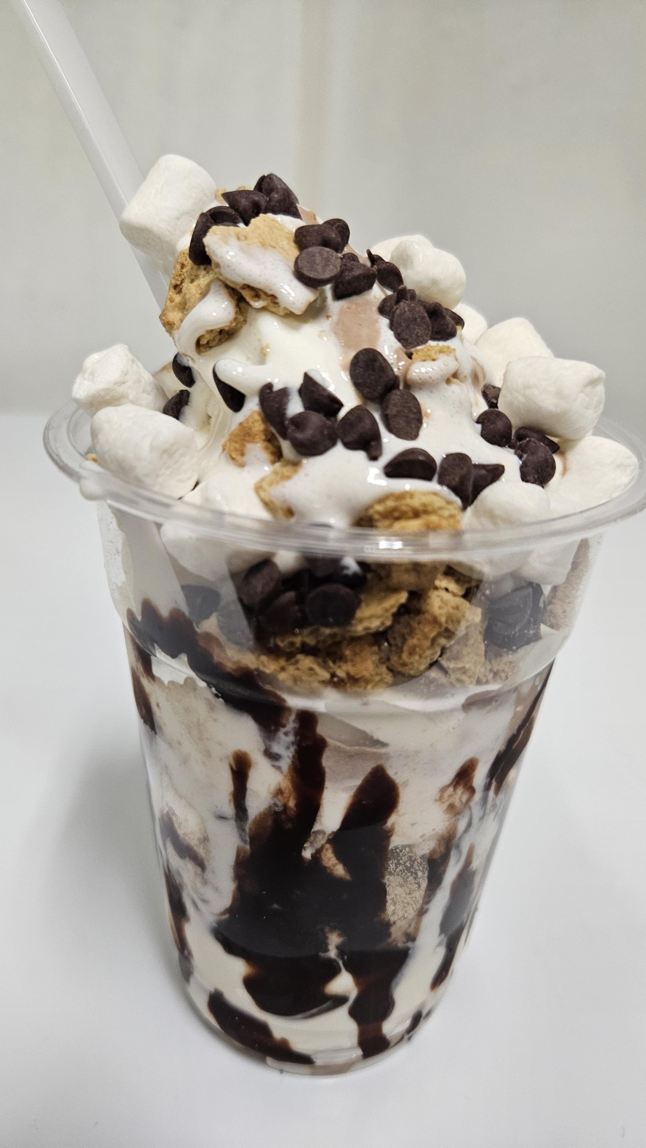 An ice scream sundae
