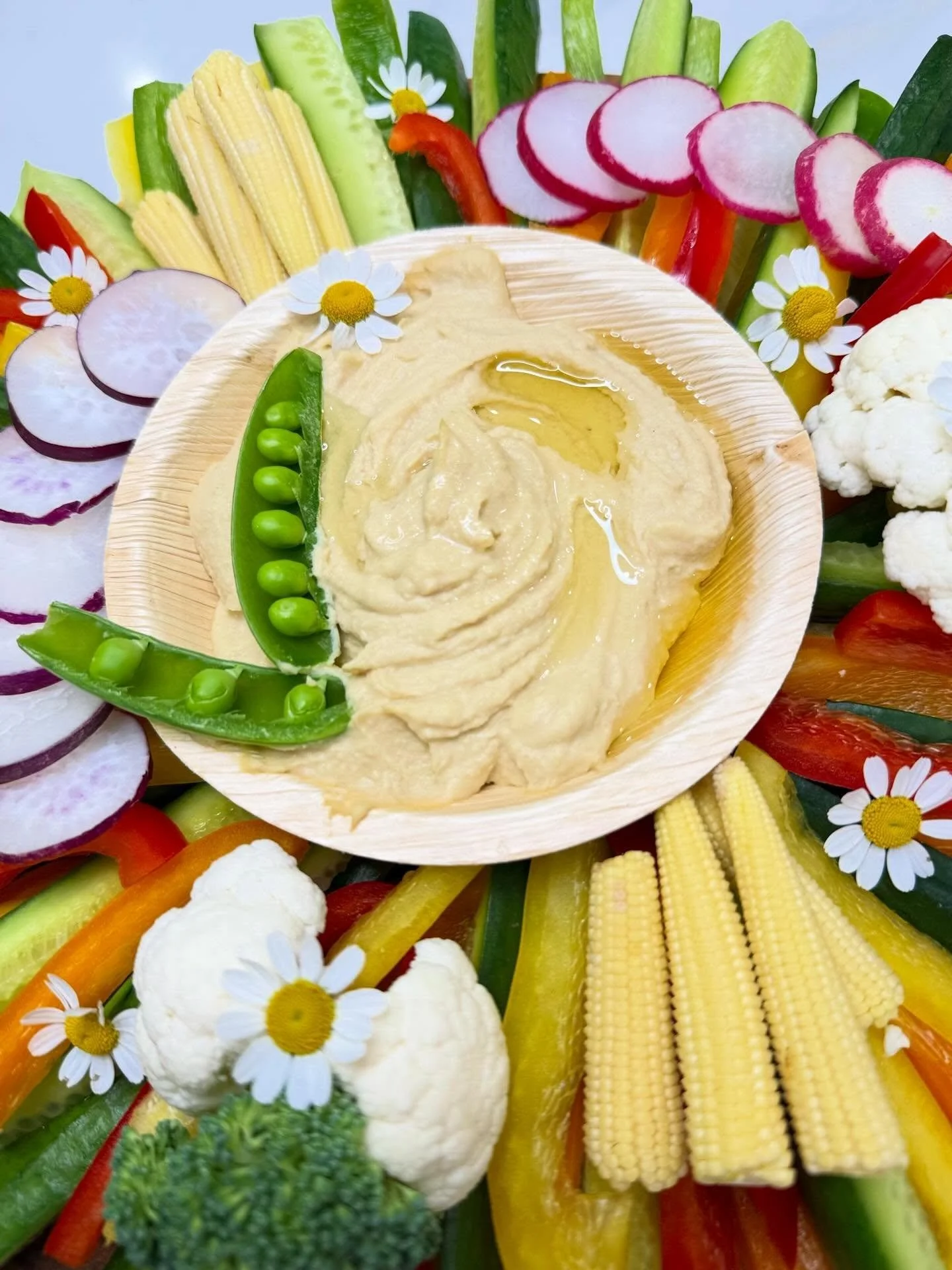 Our Luxe Crudit&eacute;s Board is the perfect add-on for a fresh seasonal touch &mdash; available to pair with your boards or included in our elevated grazing tables 🌿🥕🥦🥬🫑🌼