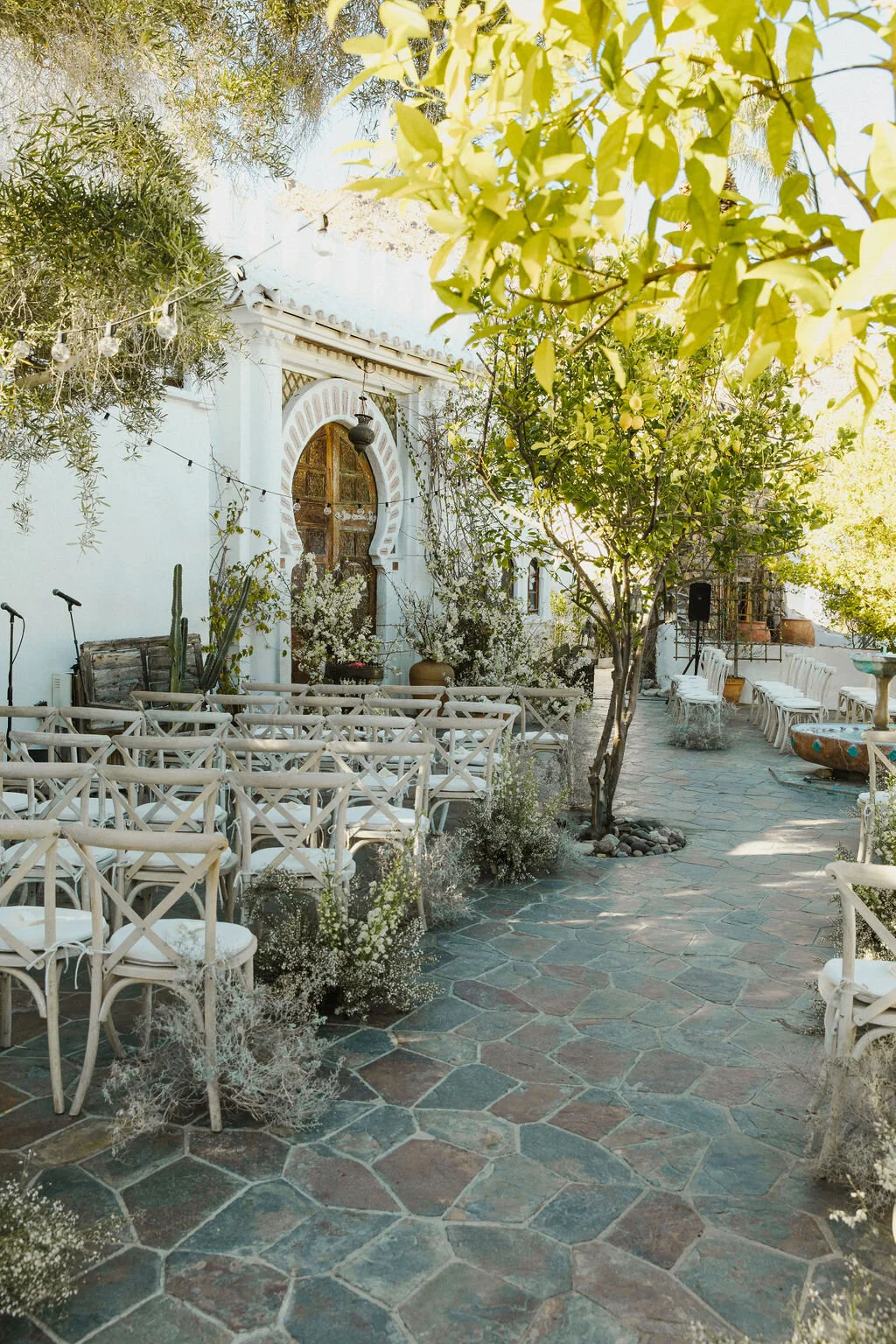 korakia pensione wedding palm springs