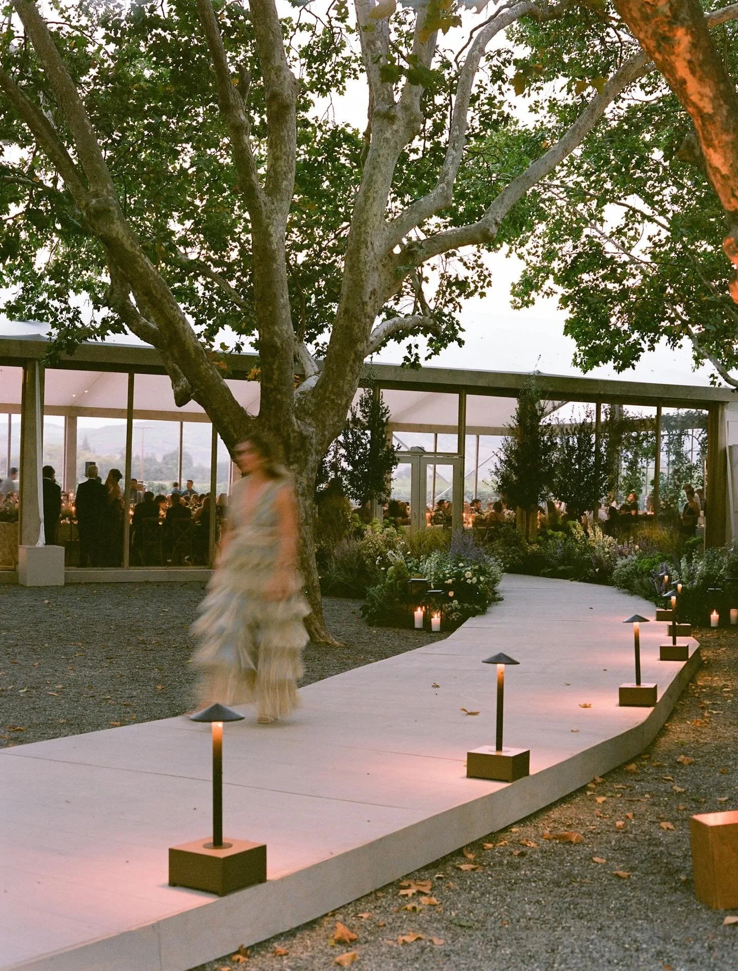 Memories of a gravel parking lot turned magical dining experience set right up against the vines for D &amp; J this fall. Oh, and that install @loopflowers.🌸👏 Photo @normanandblake; planning/design/travel by us (with alllll the help from @hensleyev