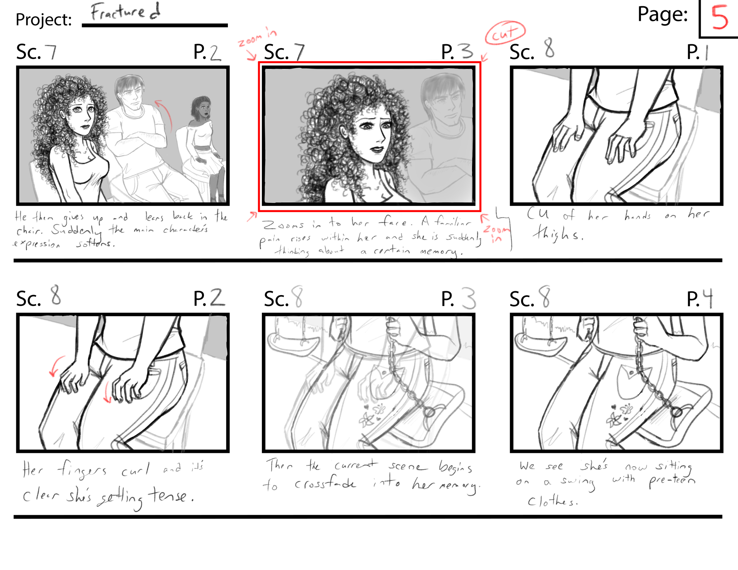 Fractured Page 5//  Program: Clip Studio Paint Ex//  Year: 2026