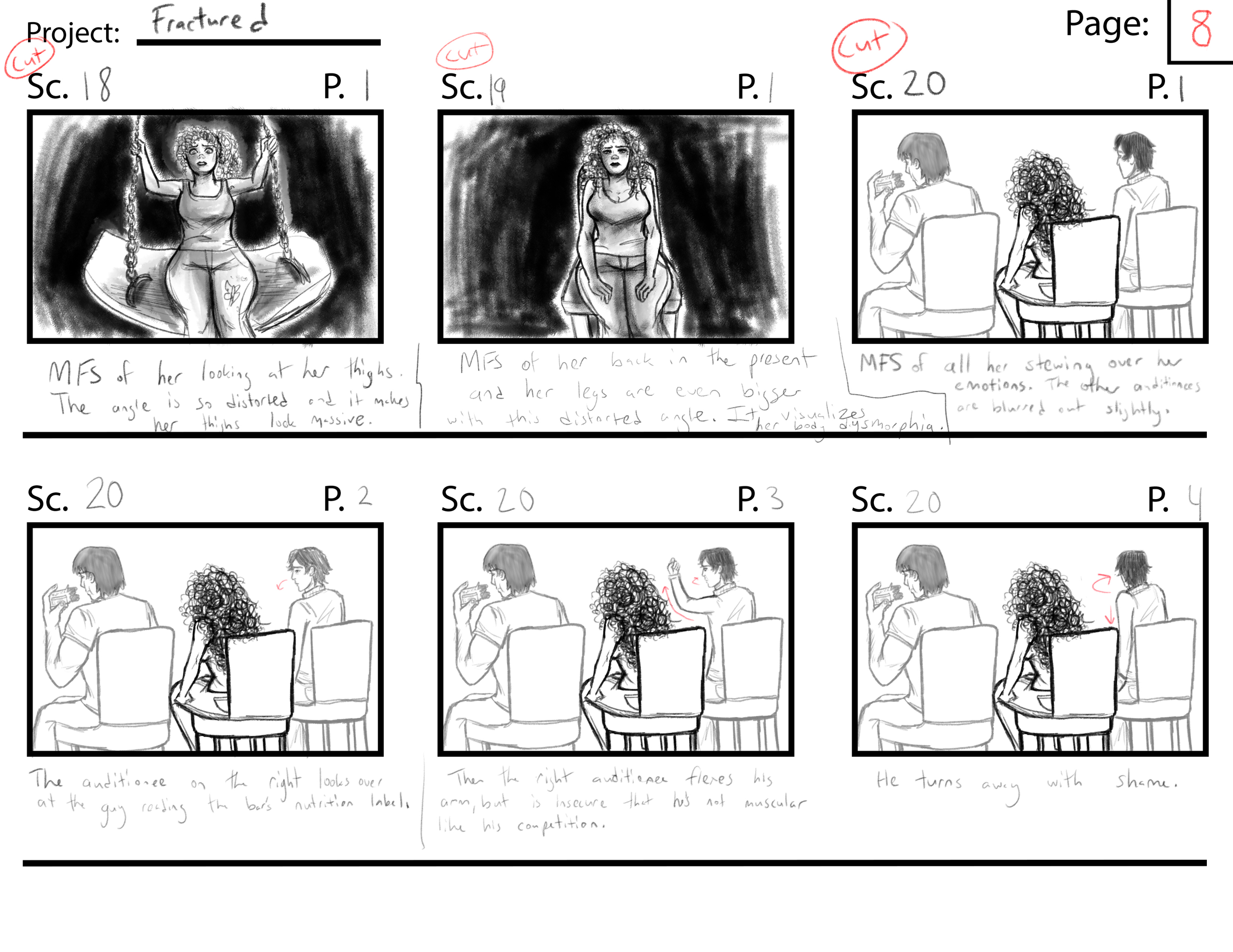 Fractured Page 8//  Program: Clip Studio Paint Ex//  Year: 2026