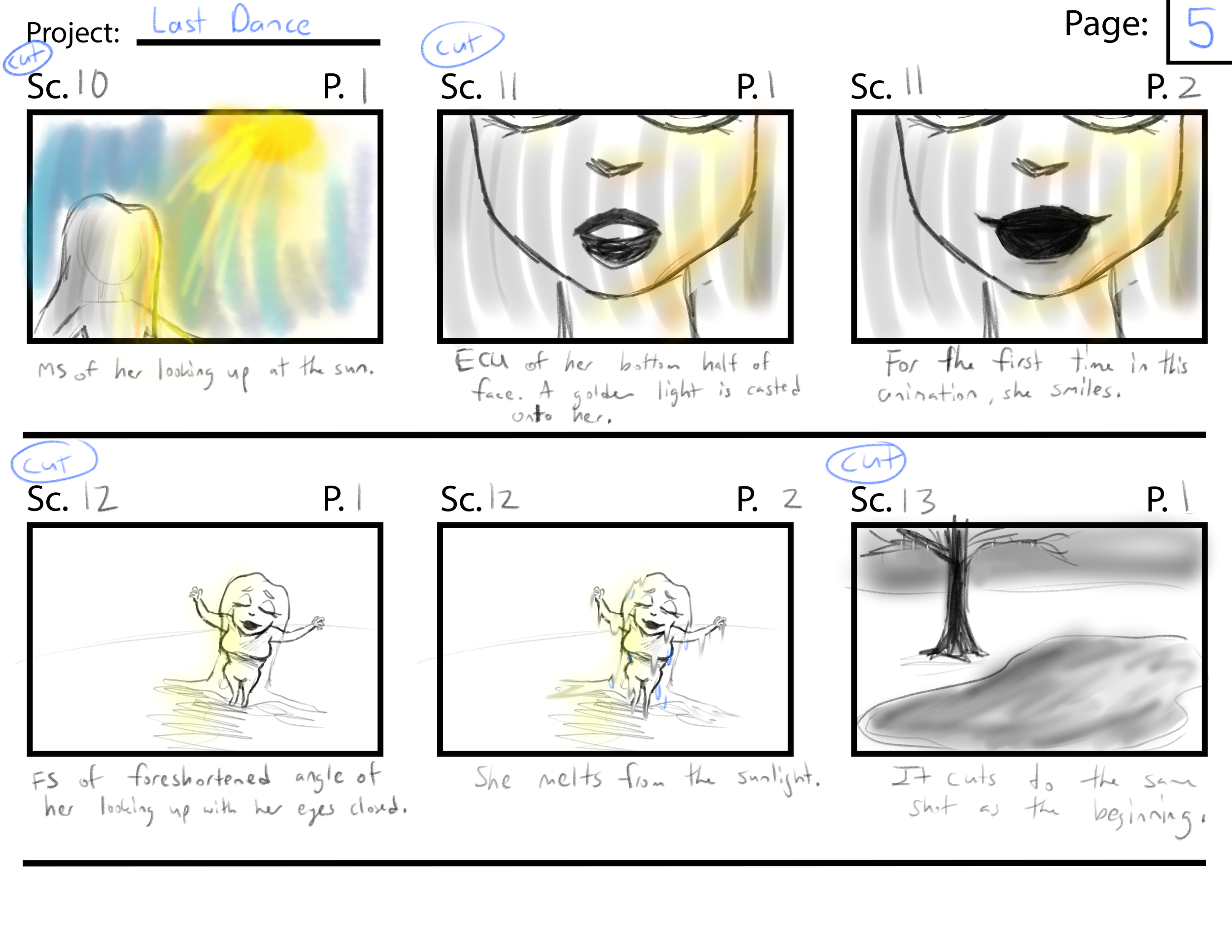 Last Dance Page 5//  Program: Clip Studio Paint Ex//  Year: 2026