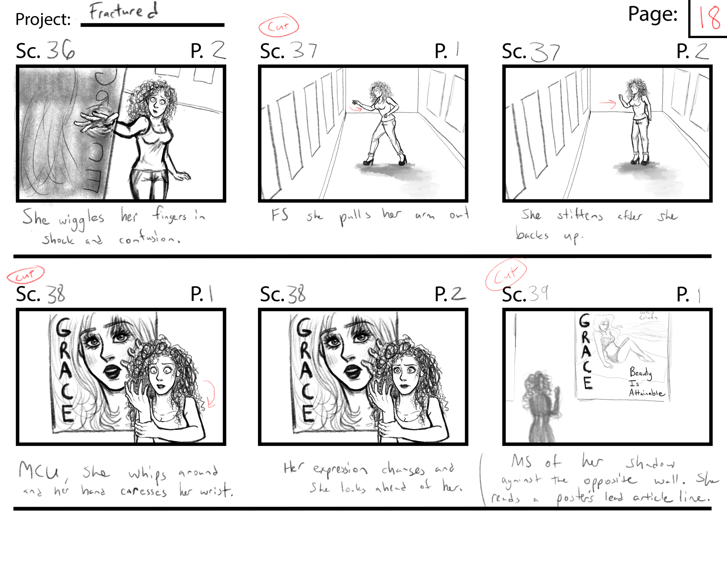 Fractured Page 18//  Program: Clip Studio Paint Ex//  Year: 2026