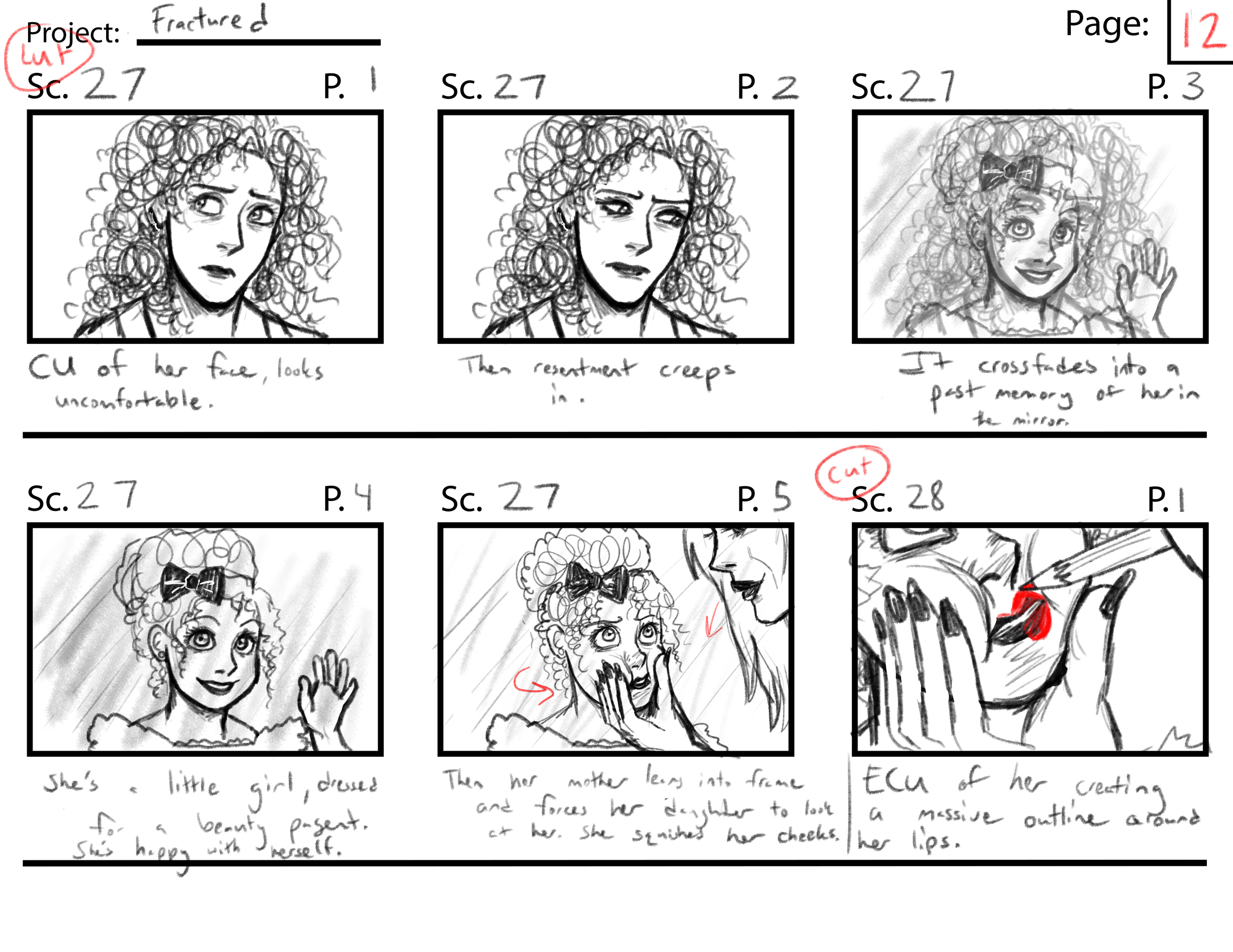 Fractured Page 12//  Program: Clip Studio Paint Ex//  Year: 2026