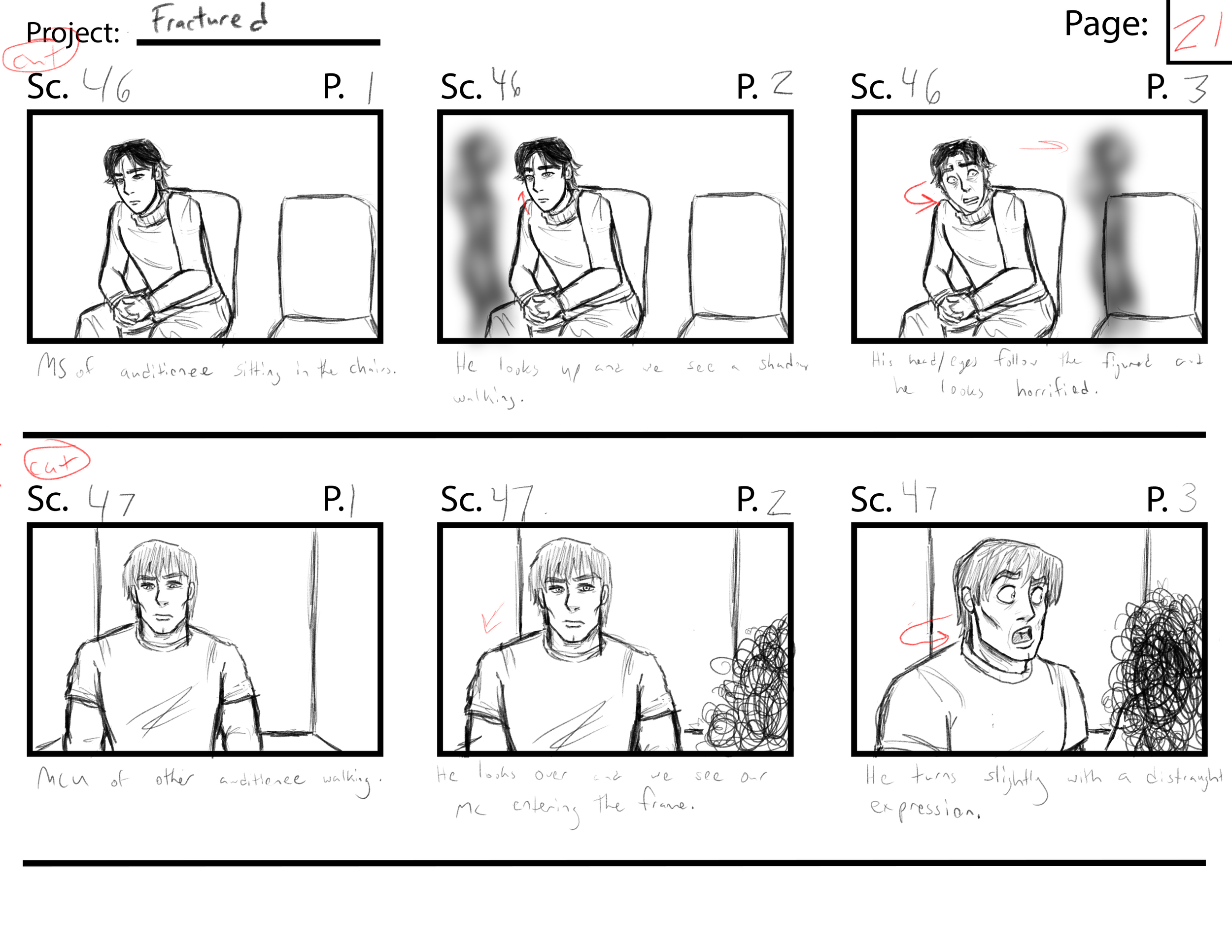 Fractured Page 21//  Program: Clip Studio Paint Ex//  Year: 2026