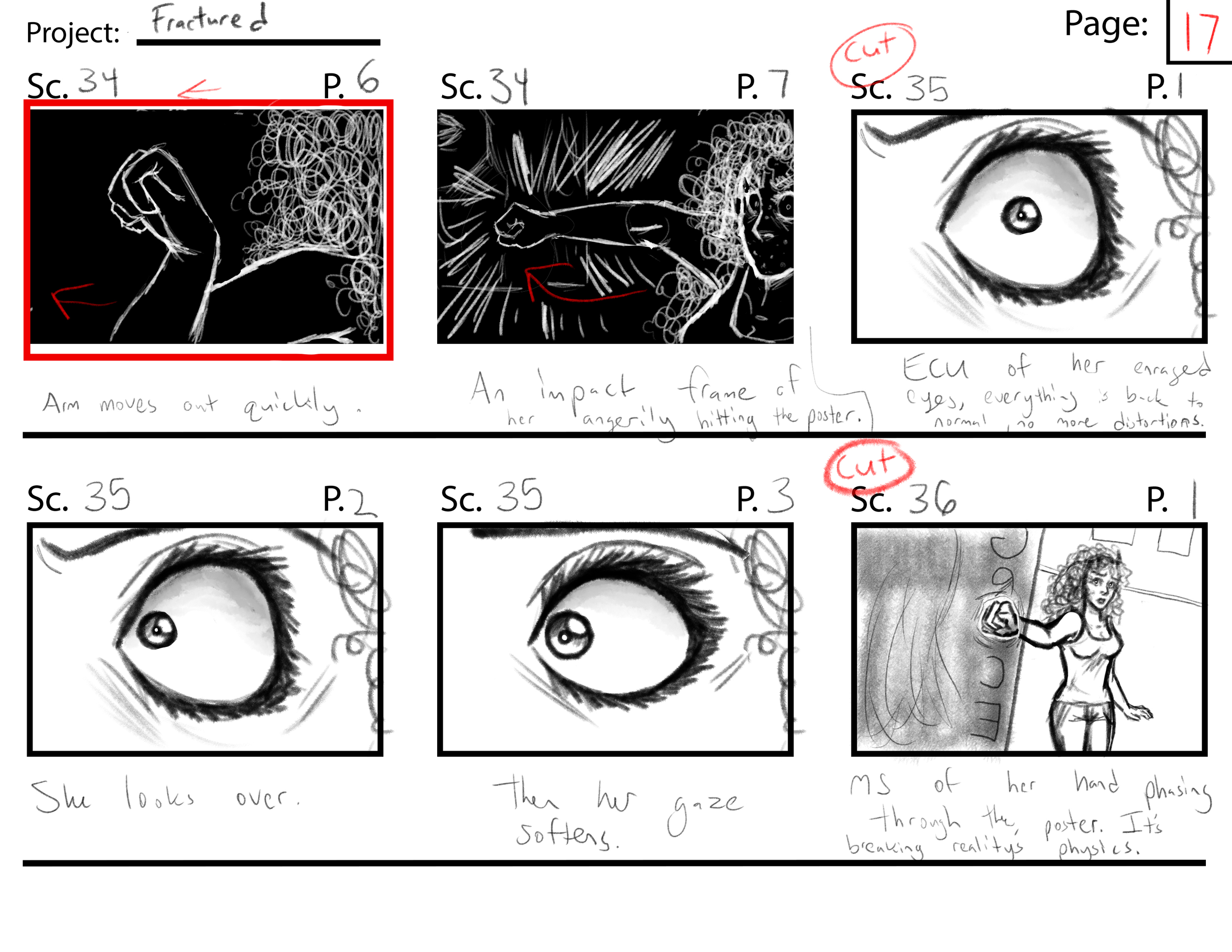 Fractured Page 17//  Program: Clip Studio Paint Ex//  Year: 2026
