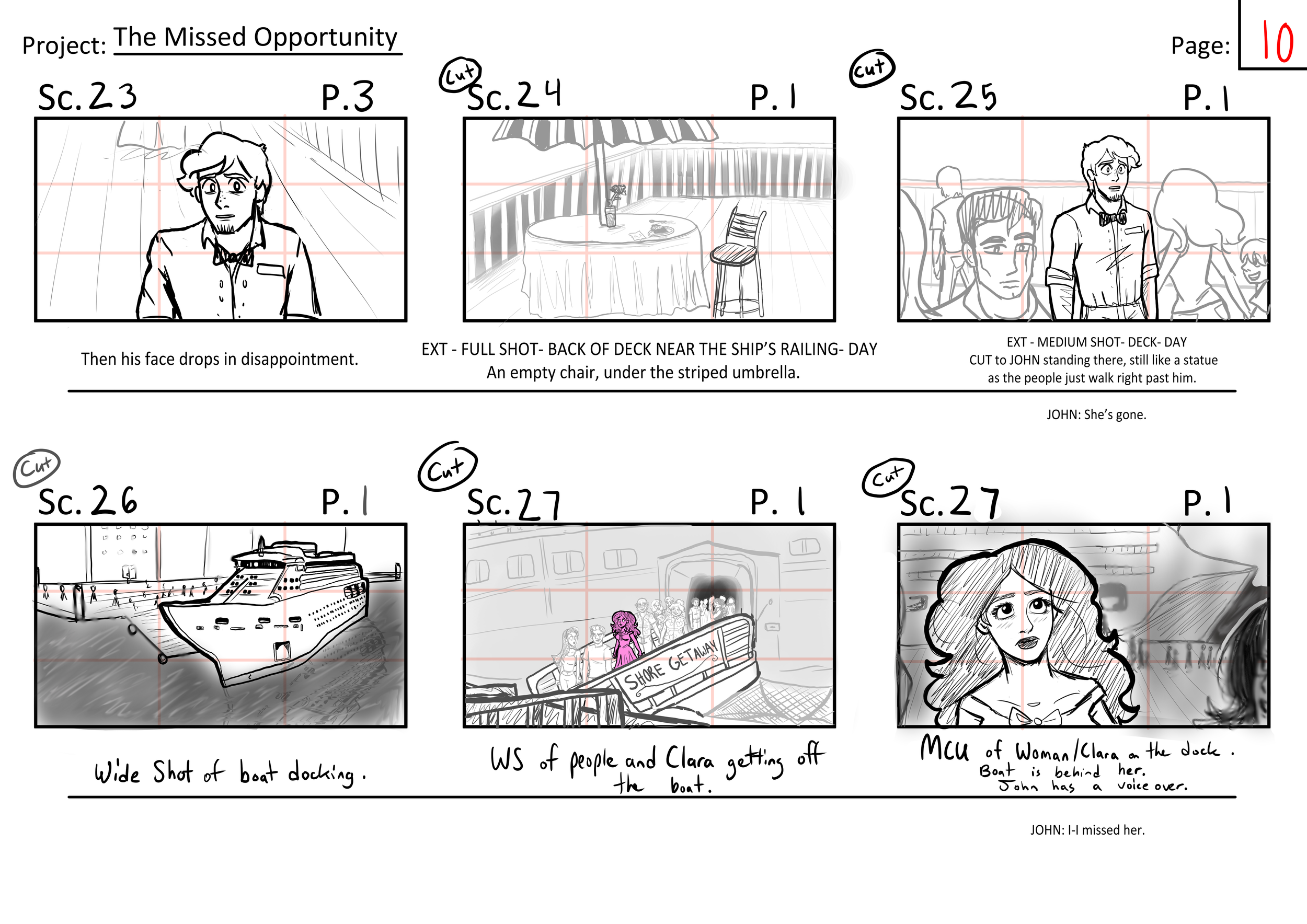 The Missed Opportunity Page 10//  Program: Clip Studio Paint Ex//  Year: 2025