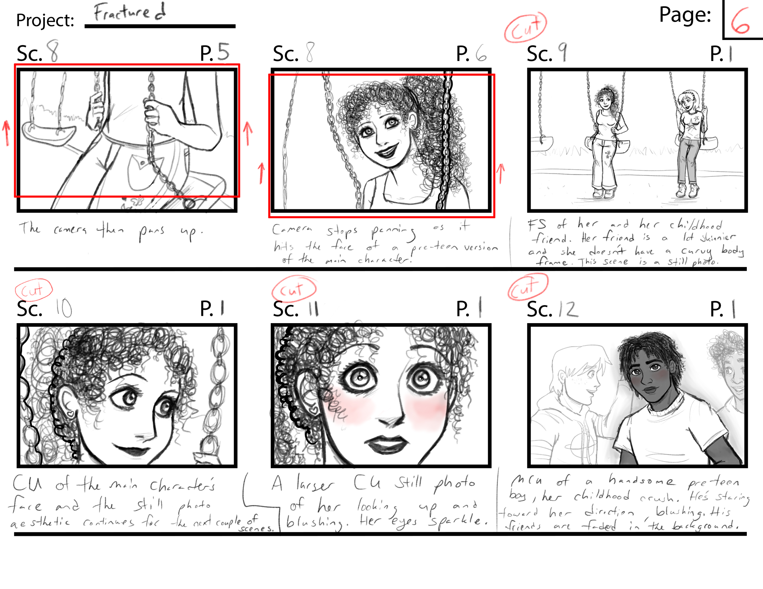 Fractured Page 6//  Program: Clip Studio Paint Ex//  Year: 2026