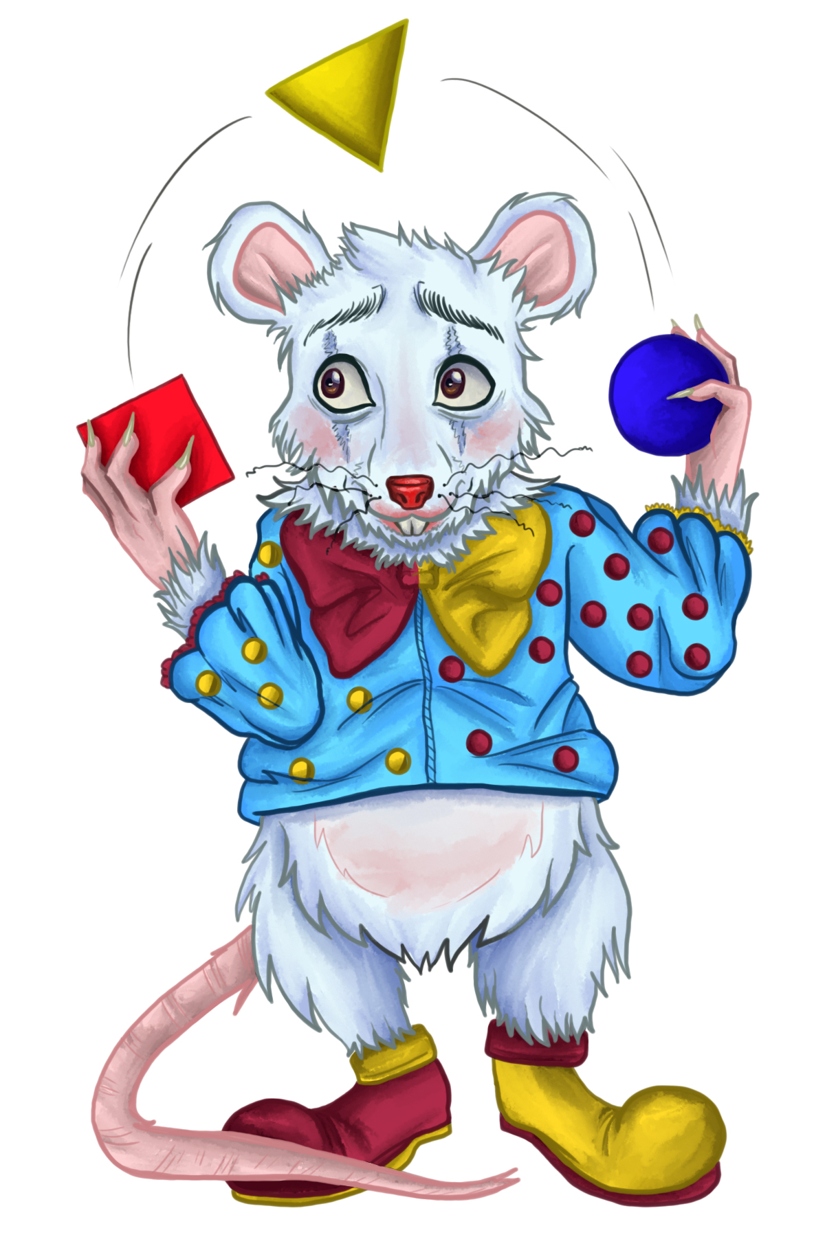 The Mousey Clown//  Program: Adobe Photoshop//  Year: 2026
