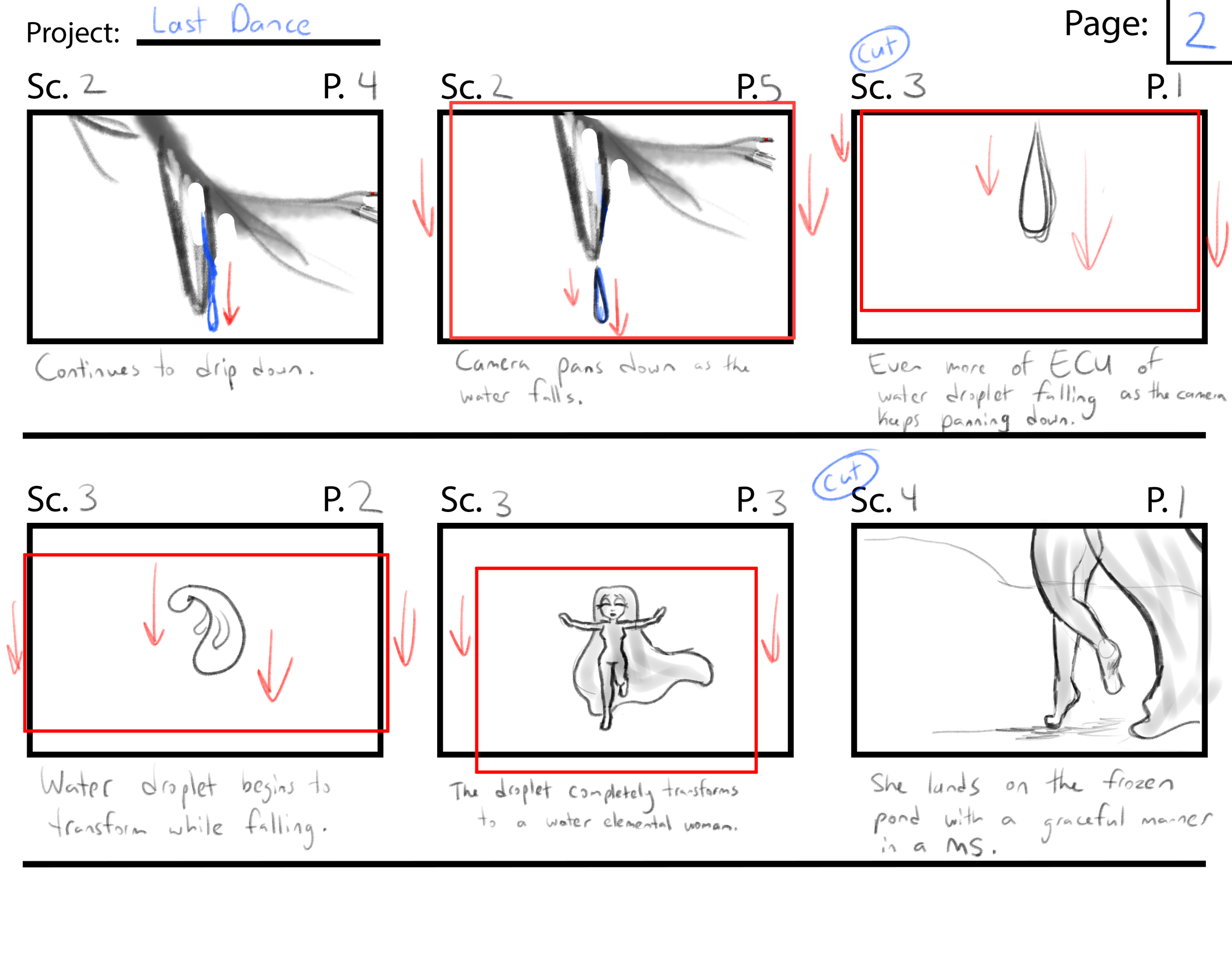 Last Dance Page 2//  Program: Clip Studio Paint Ex//  Year: 2026