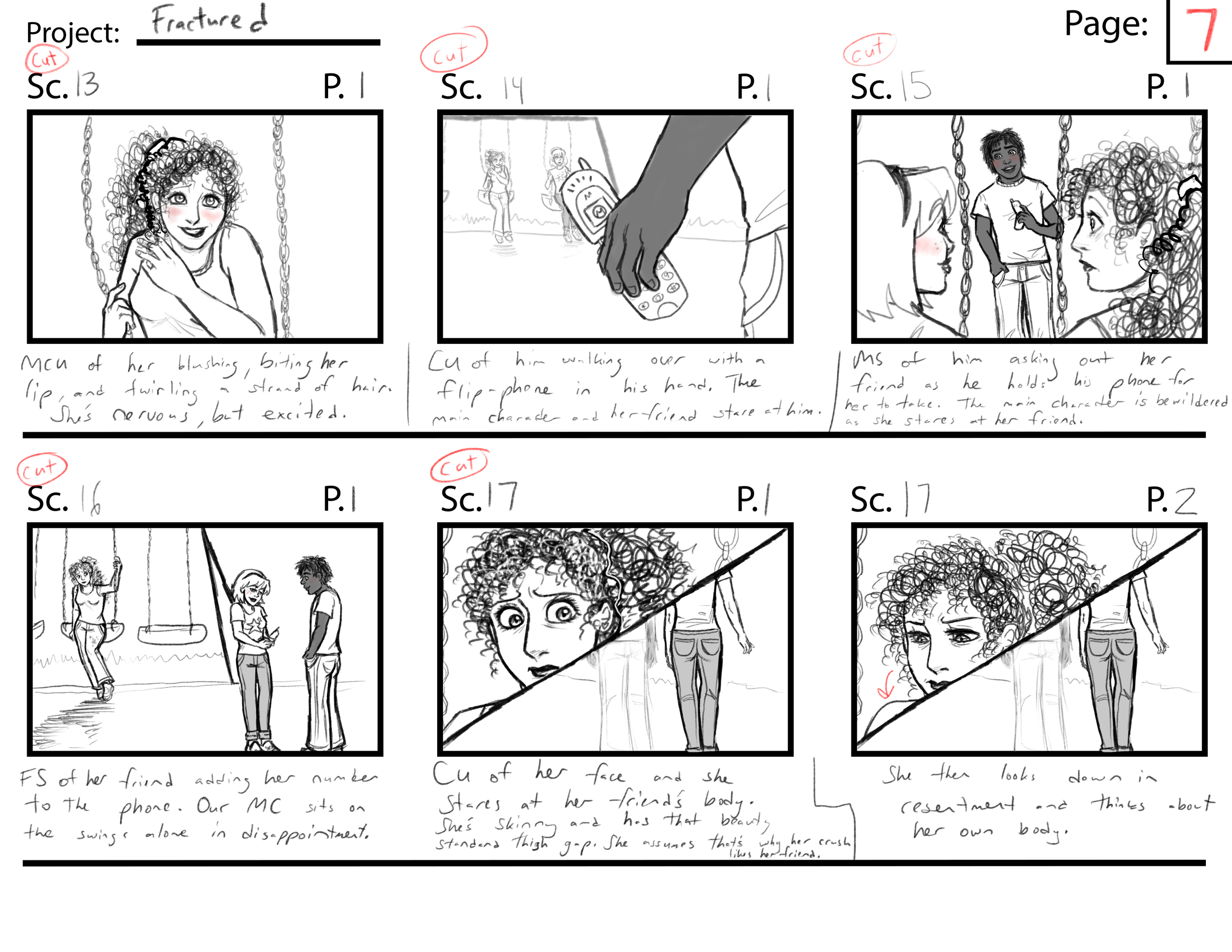 Fractured Page 7//  Program: Clip Studio Paint Ex//  Year: 2026