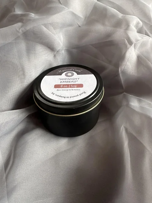 8 oz. Black Tin