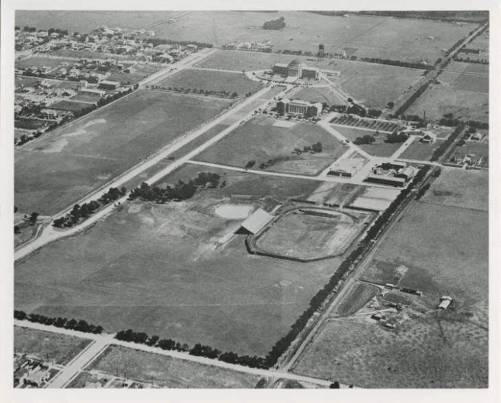 View of SMU and surrounding area in 1920s