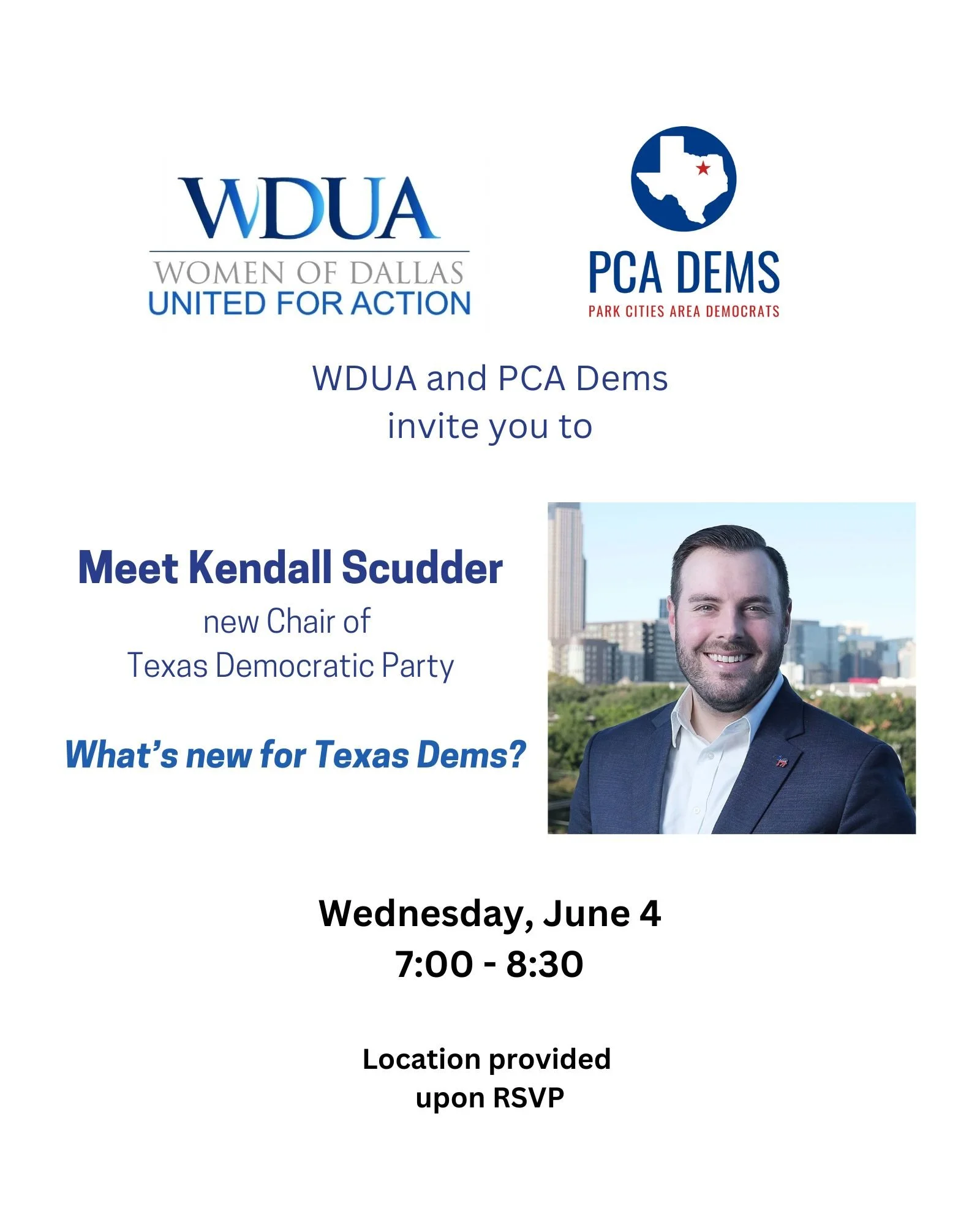 Joint meeting with WDUA: meet Kendall Scudder