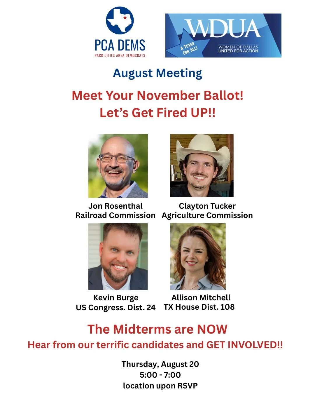 PCAdems August Meeting