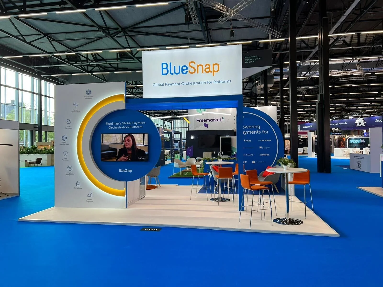 BlueSnap Tradeshow Booth