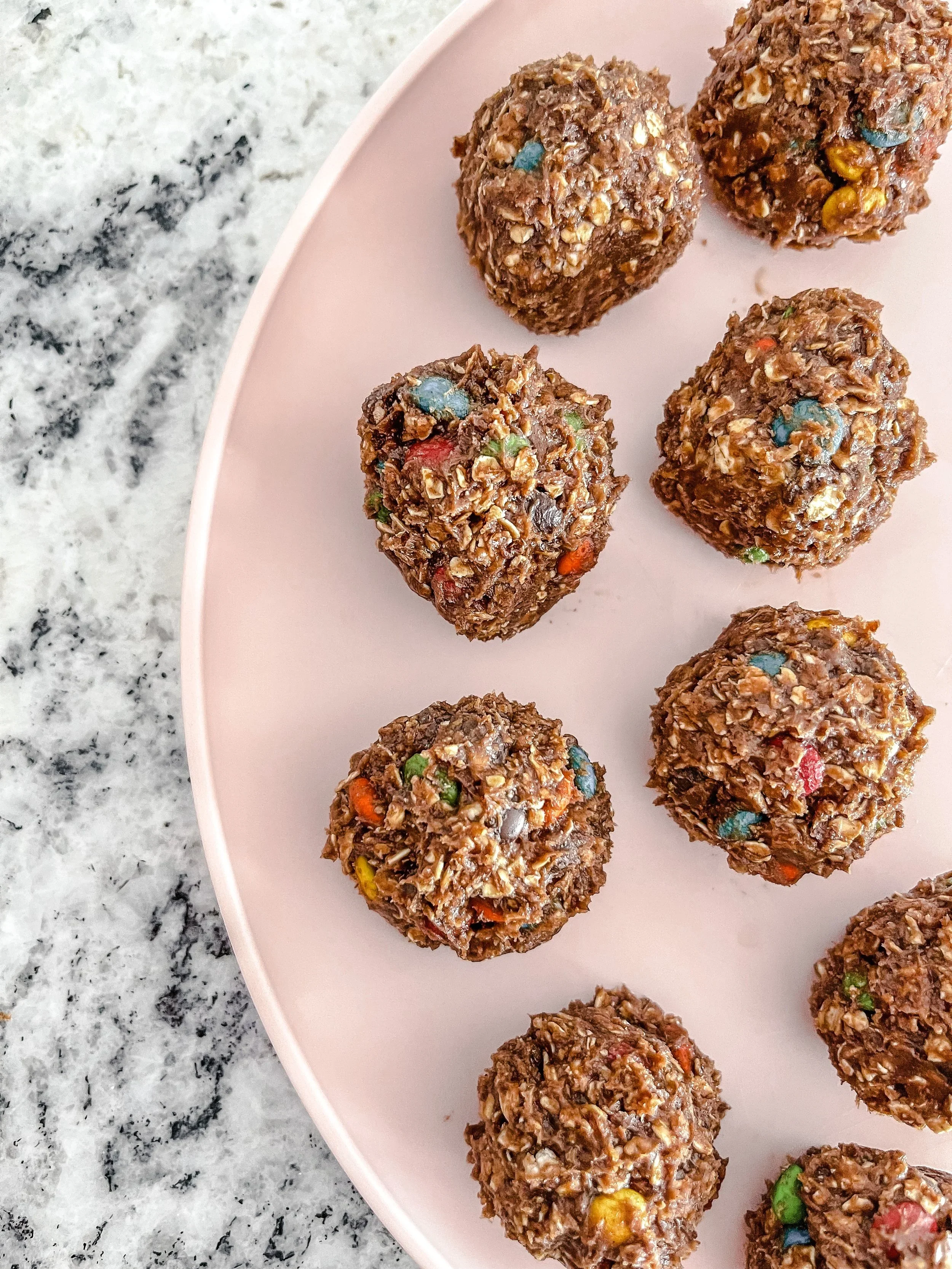 Chocolate Chip Brownie and Peanut Butter Energy Balls