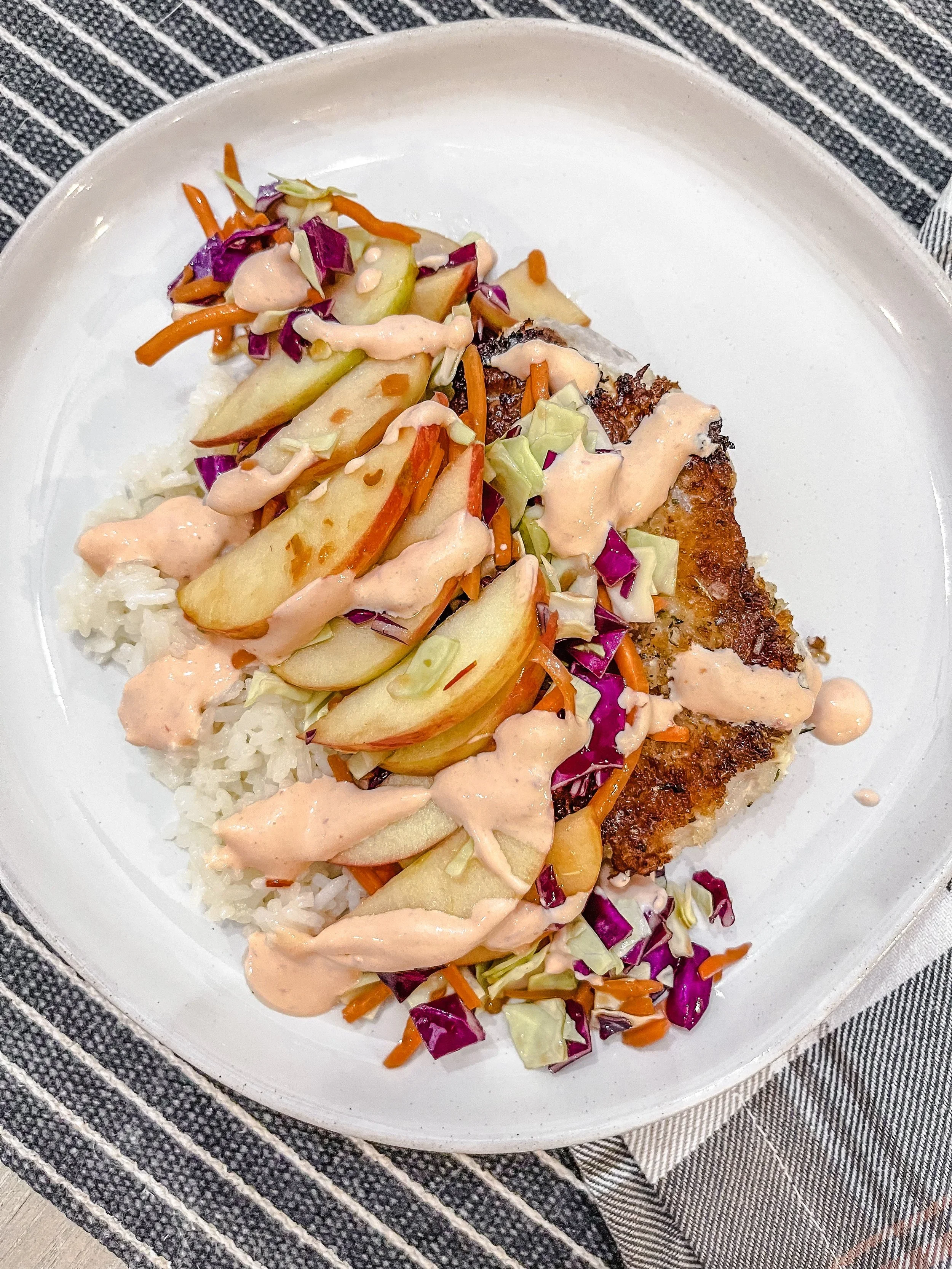 Pork Chops with Apple Slaw