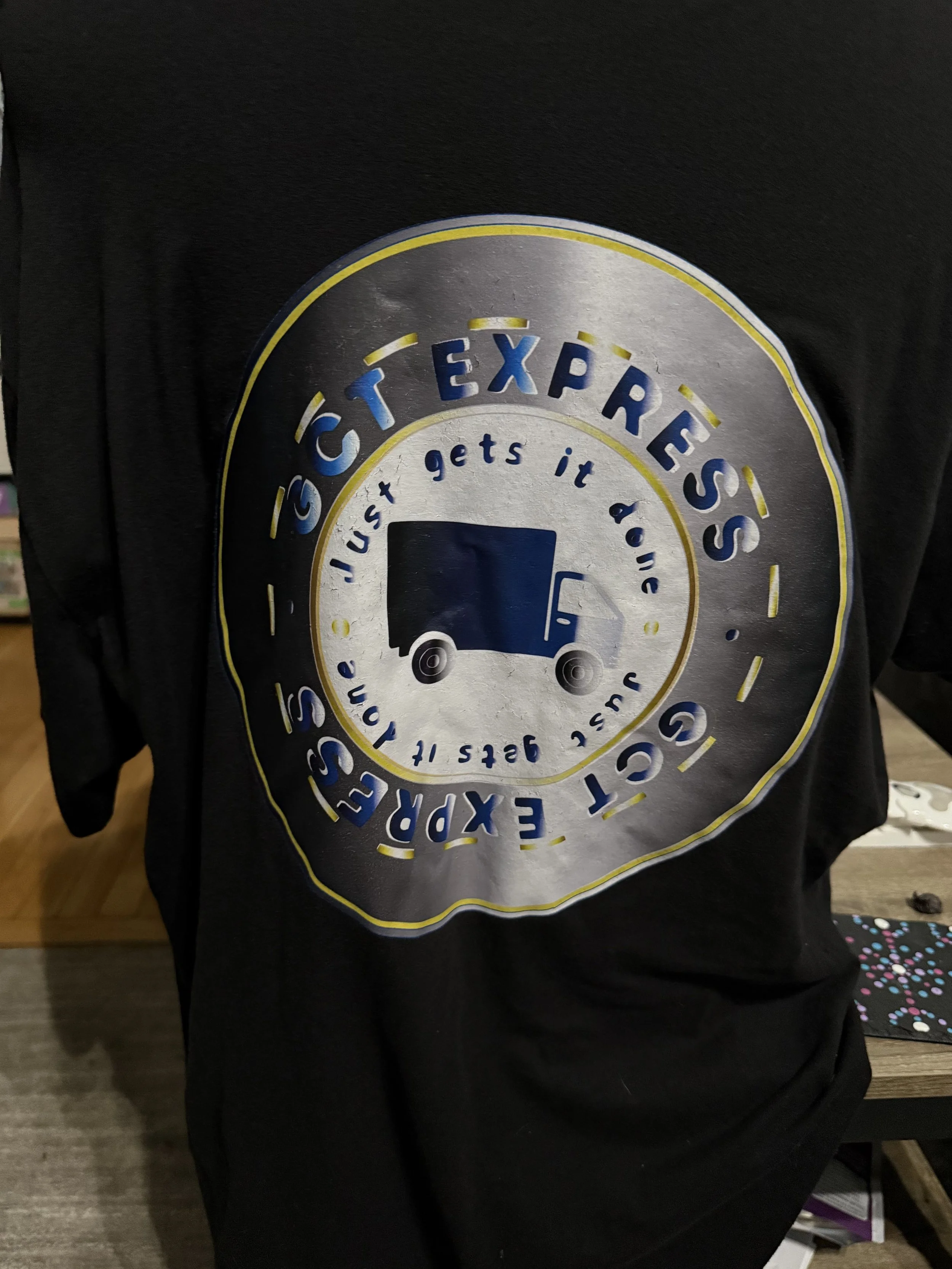 the logo on a t-shirt