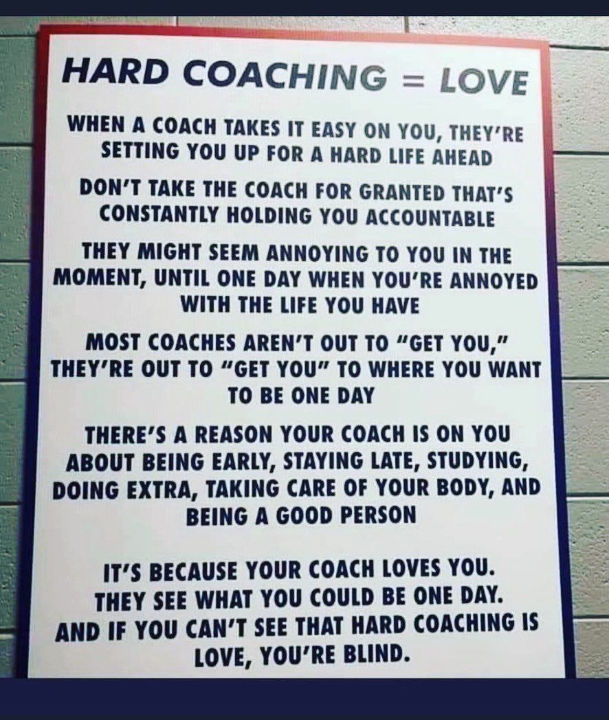 Hard Coaching = Love