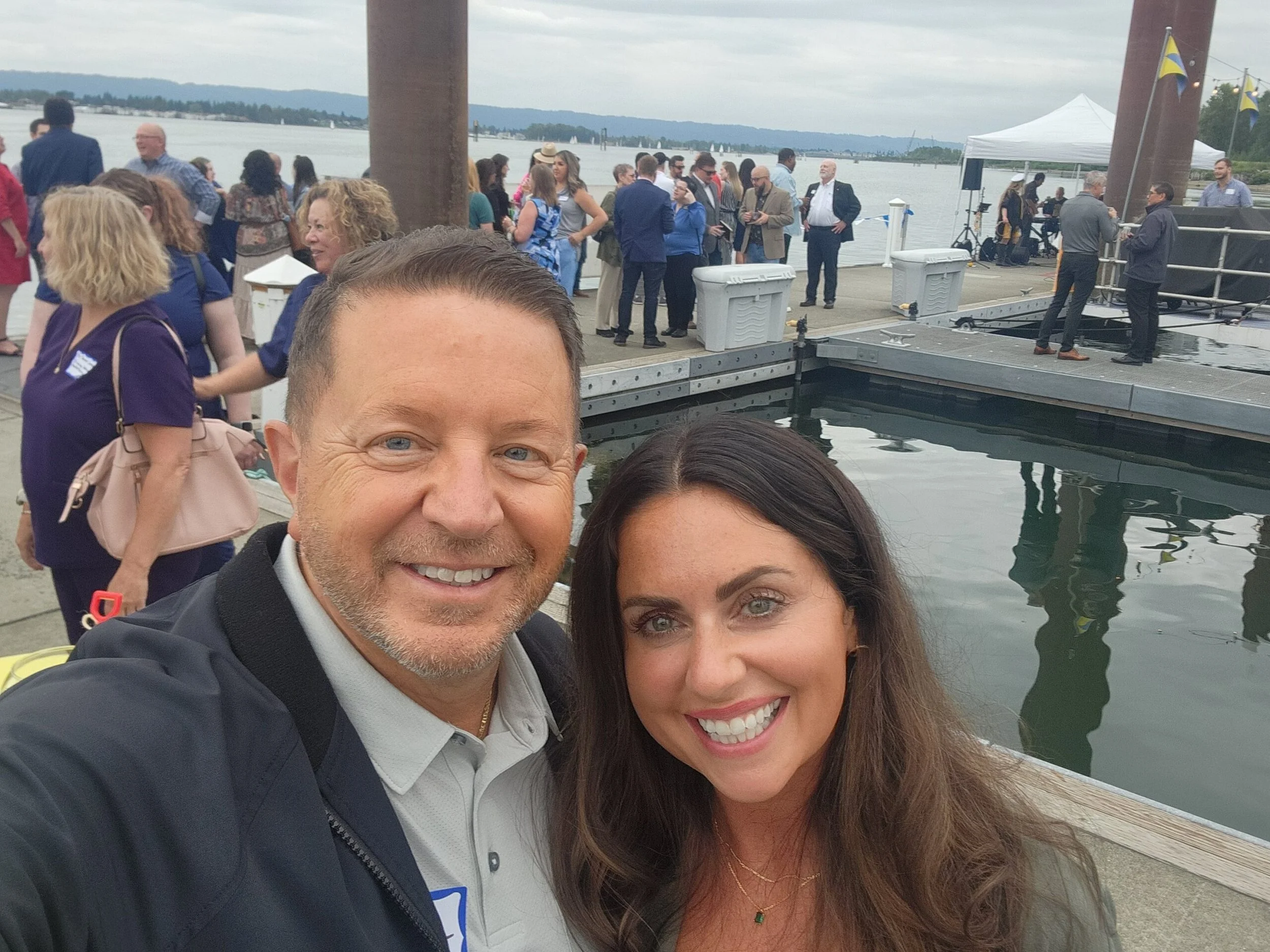 Networking at the Tidewater Cove Marina
