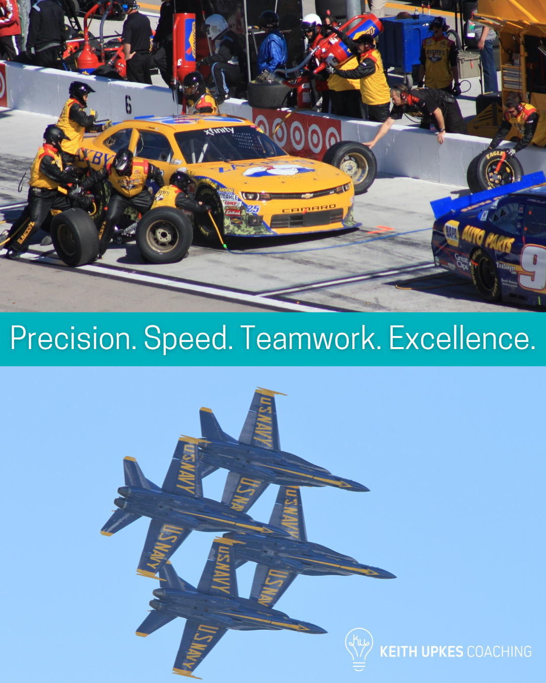 What do a NASCAR pit crew and a Business Coach have in common?