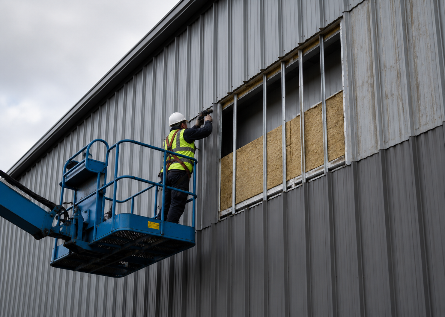 Damaged Cladding Panels