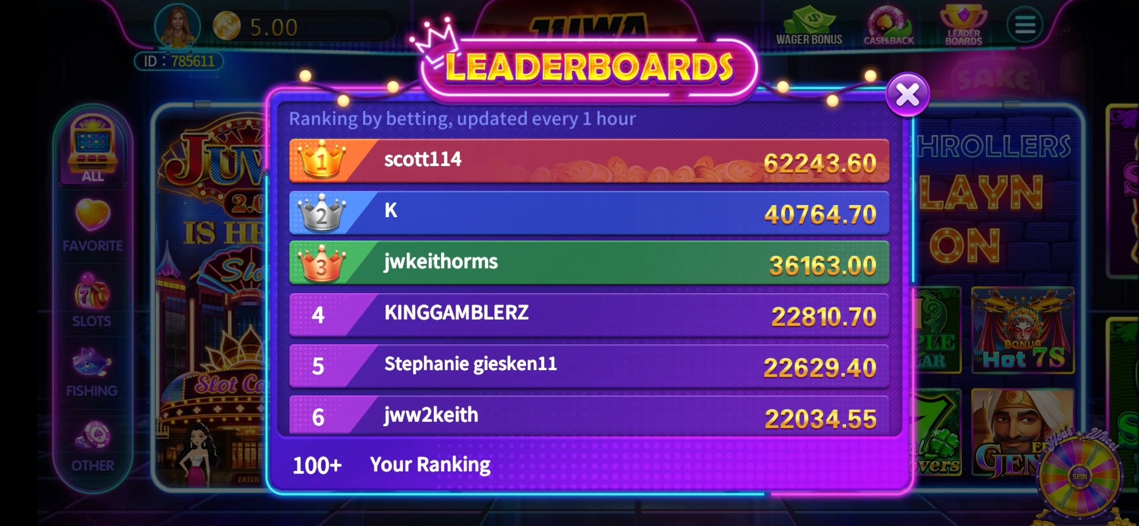 Juwa Leaderboard
