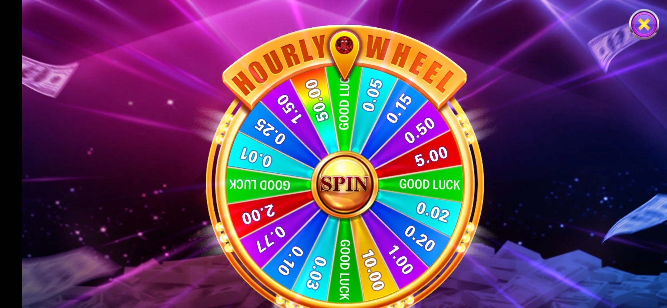 Game Vault Hourly Wheel