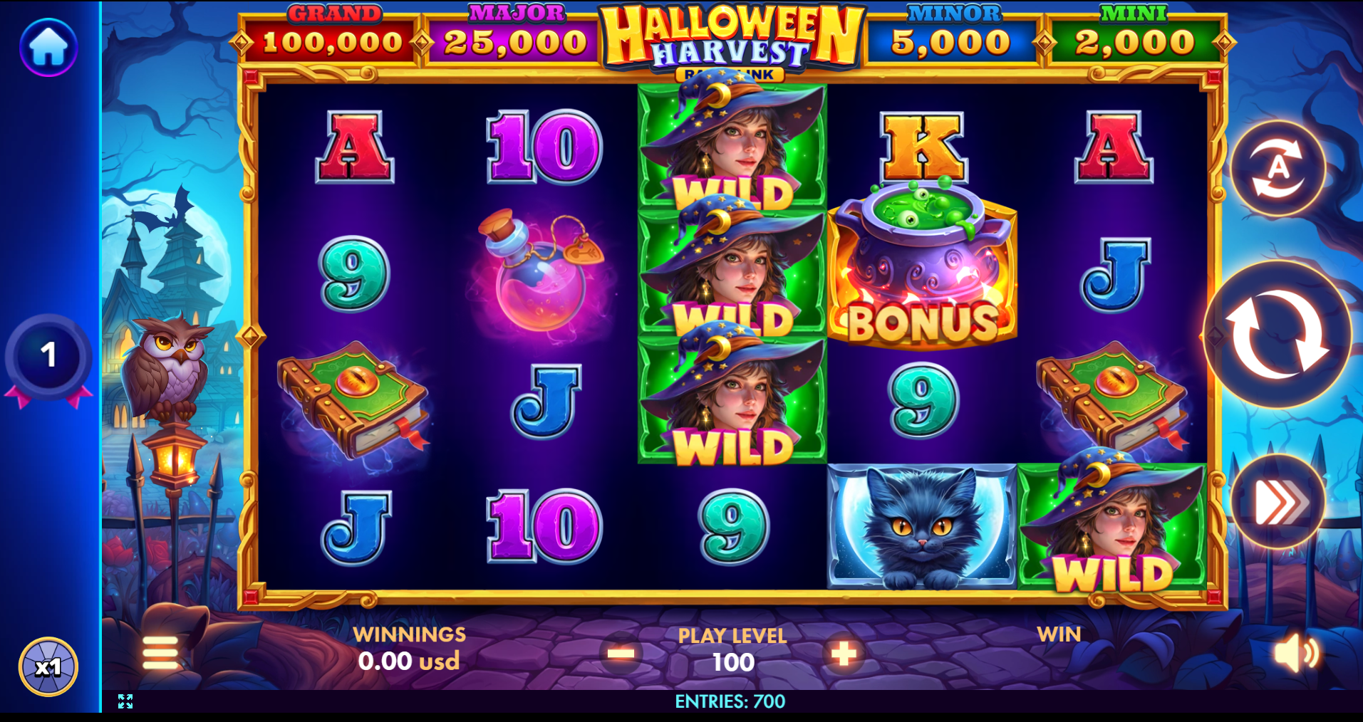 River Halloween Harvest Slot Game 