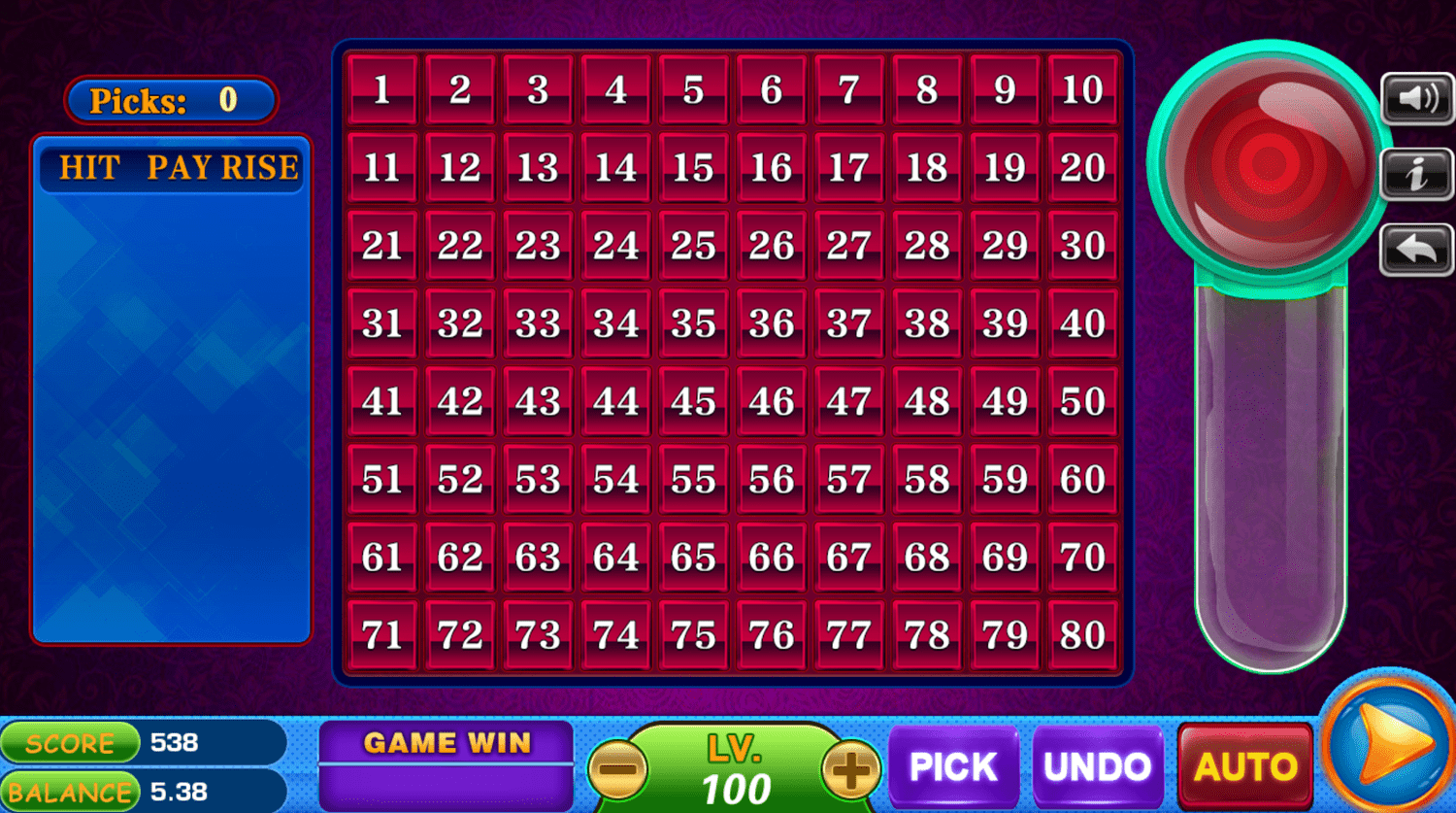 Vblink - Keno | Table game