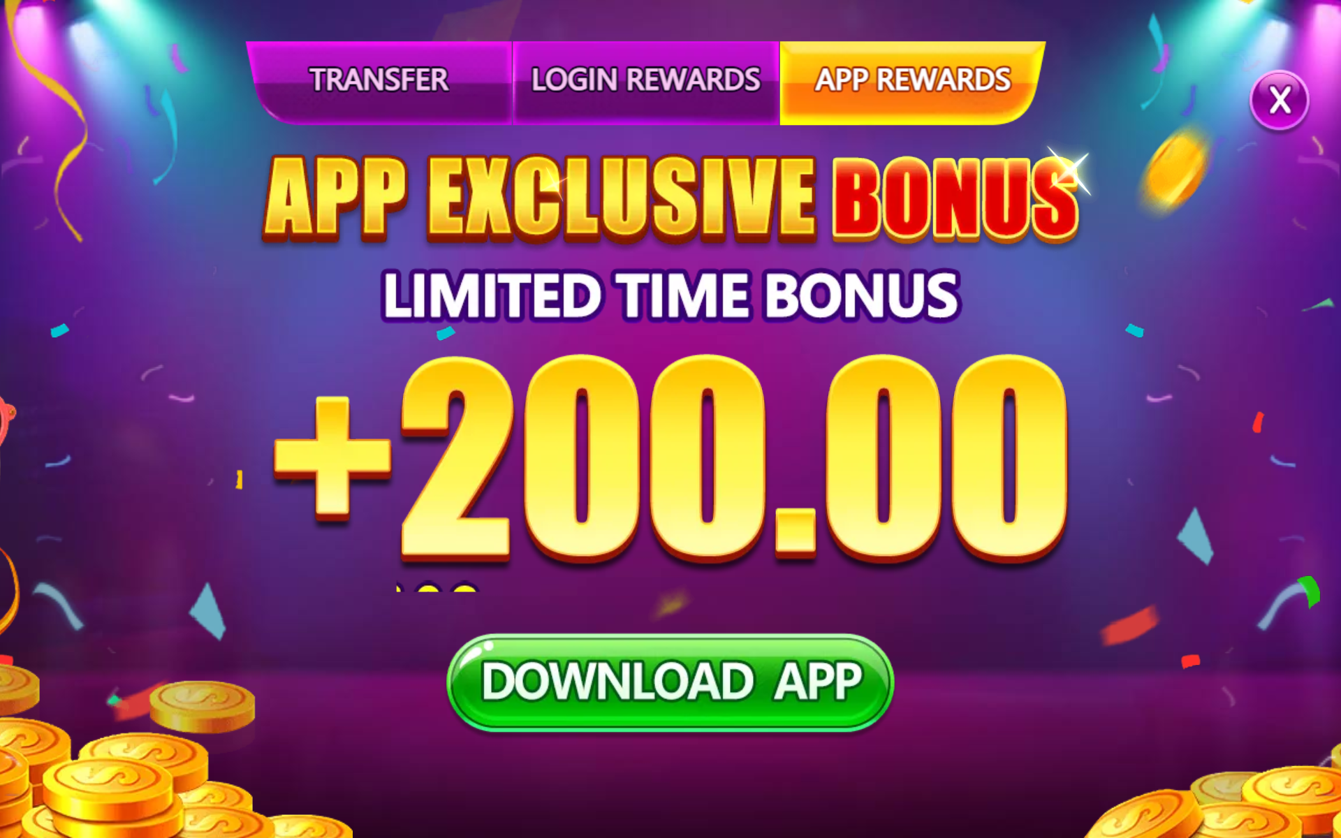Golden Treasure - App rewards - promotion 