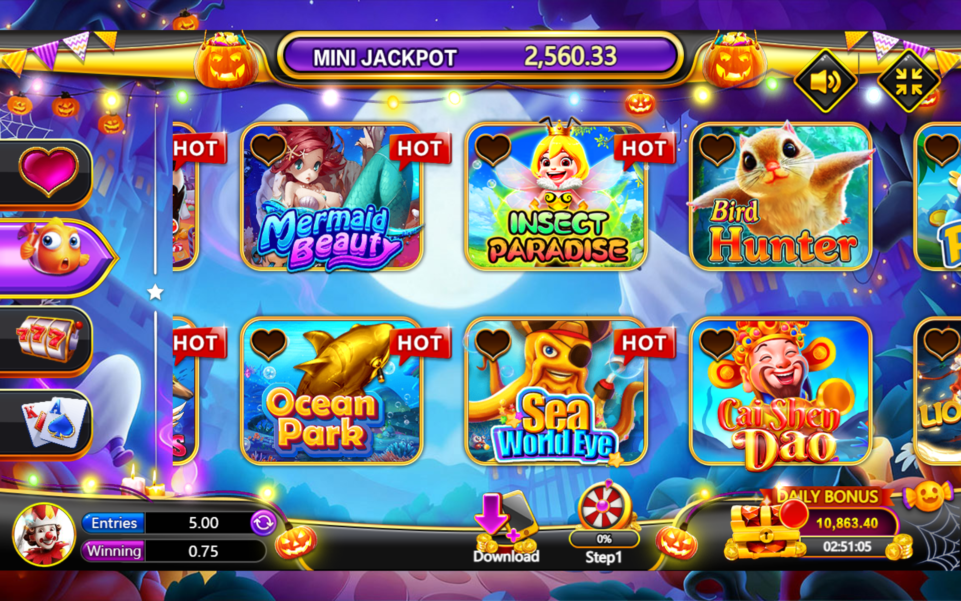 Acebook Fishing Game Lobby