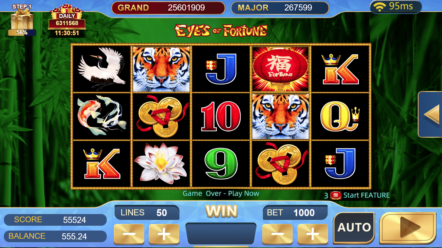Egame - Eyes of Fortune - slot game