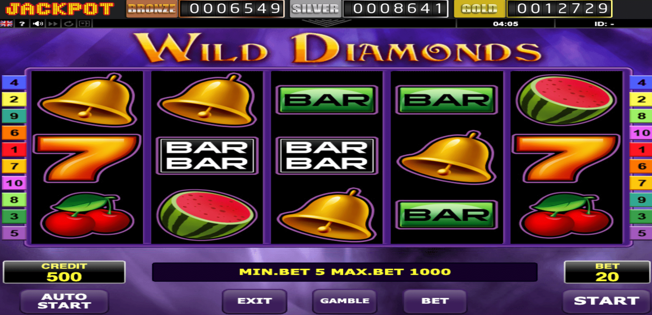 Vegas x - wild diamonds - slot game
