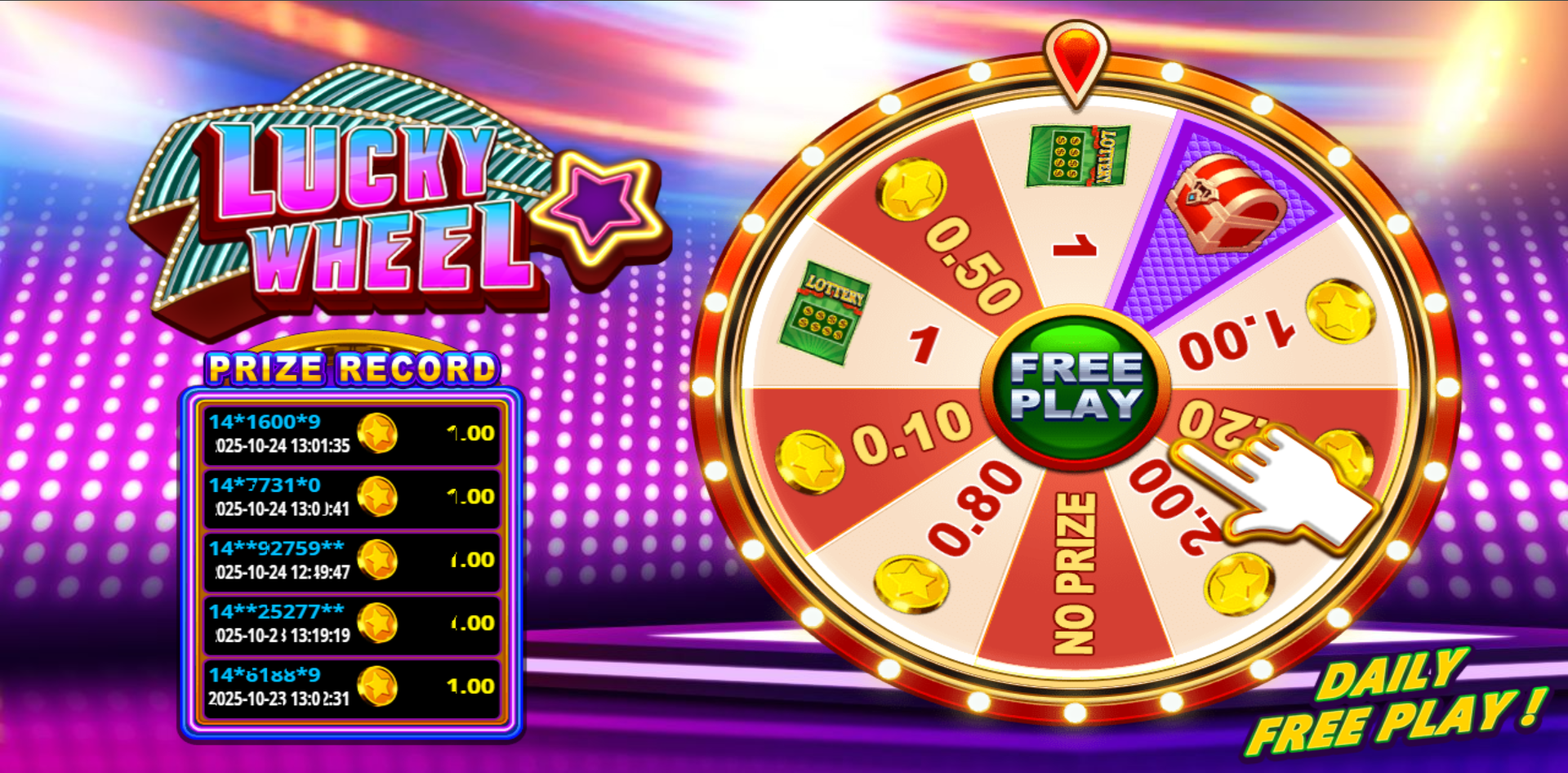 100 plus - lucky wheel 