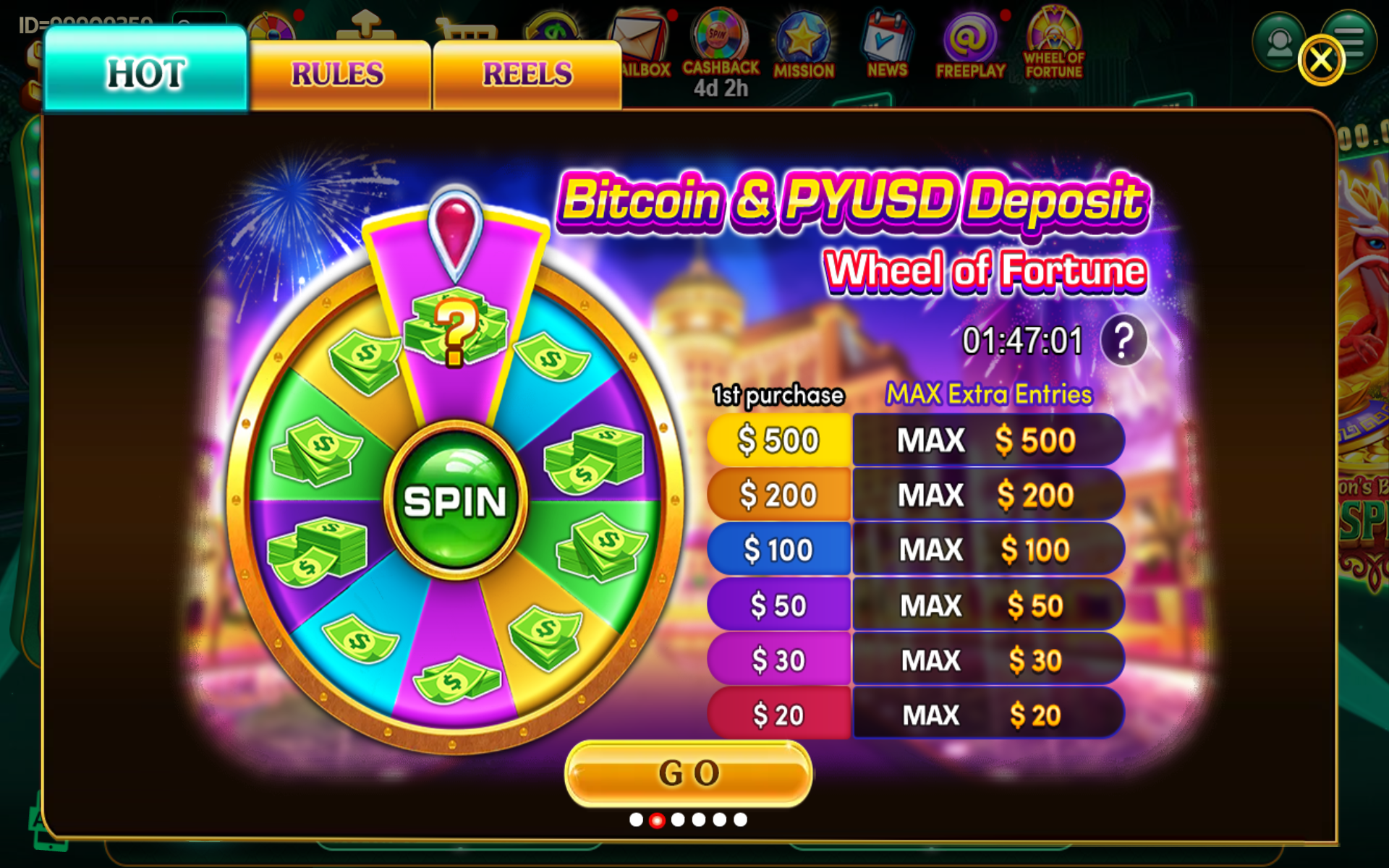Black Mamba Wheel of Fortune