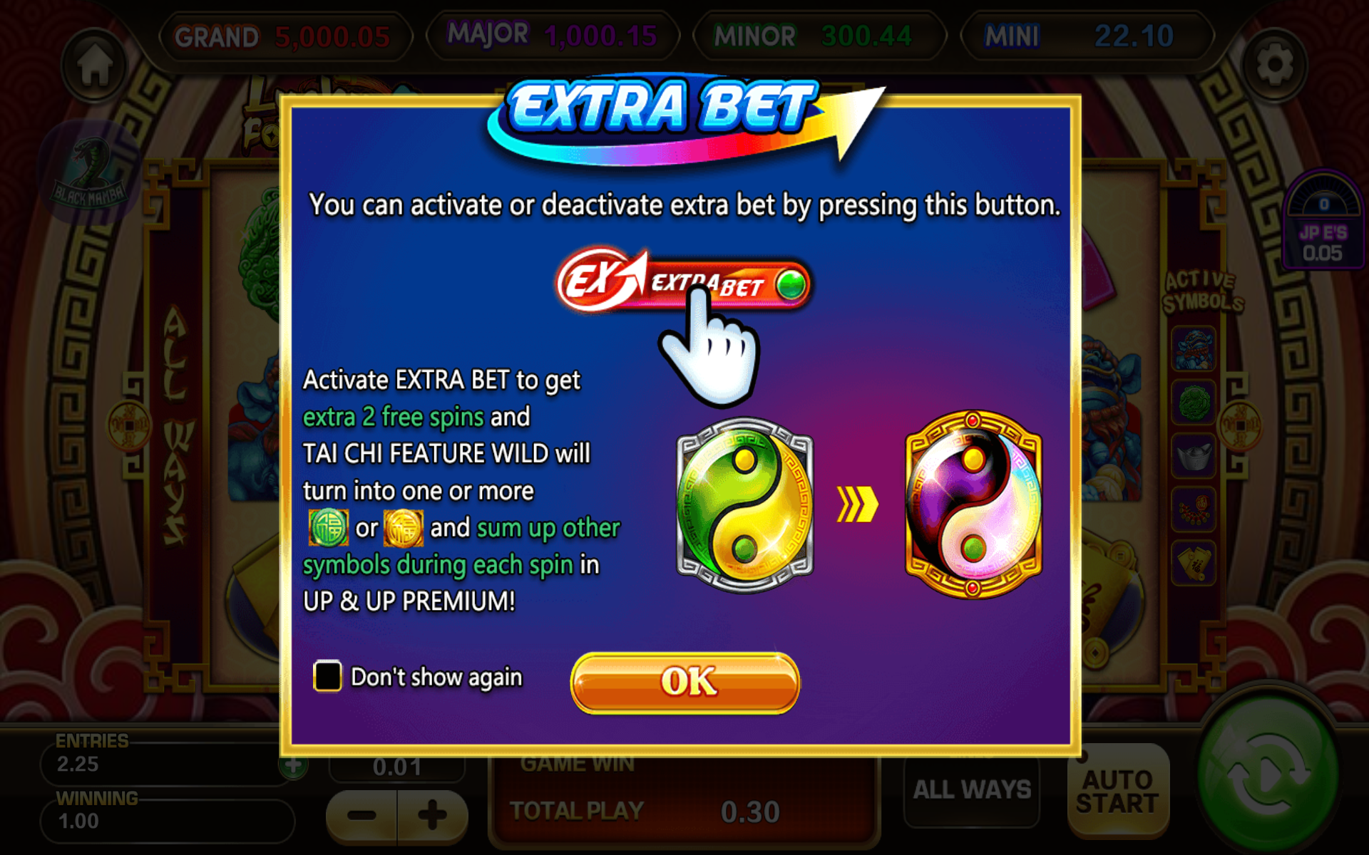Black Mamba Extra Bet