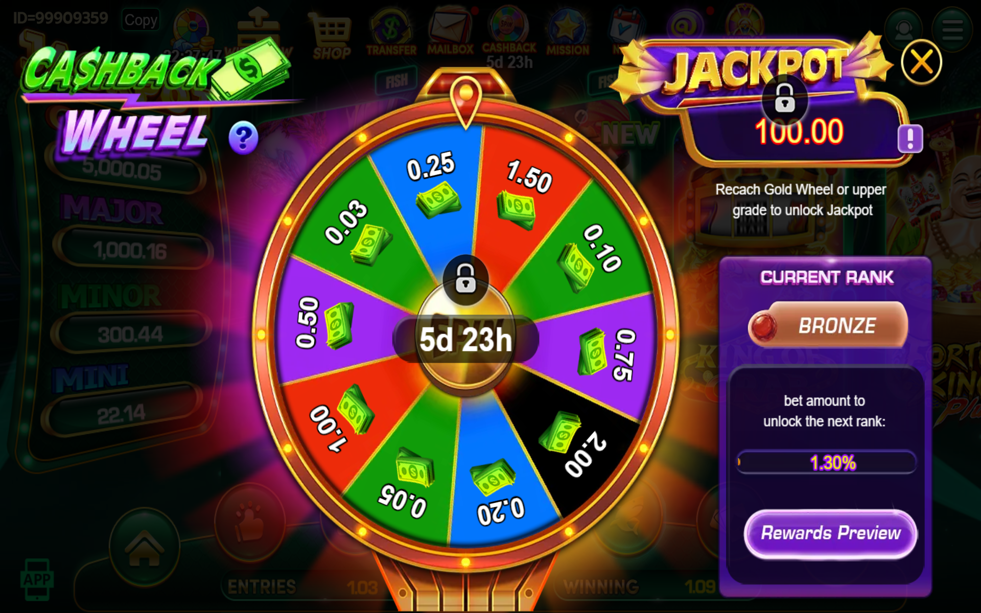Black Mamba Jackpot Wheel