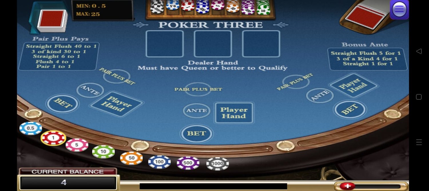 Blue Dragon - Poker Three - table game