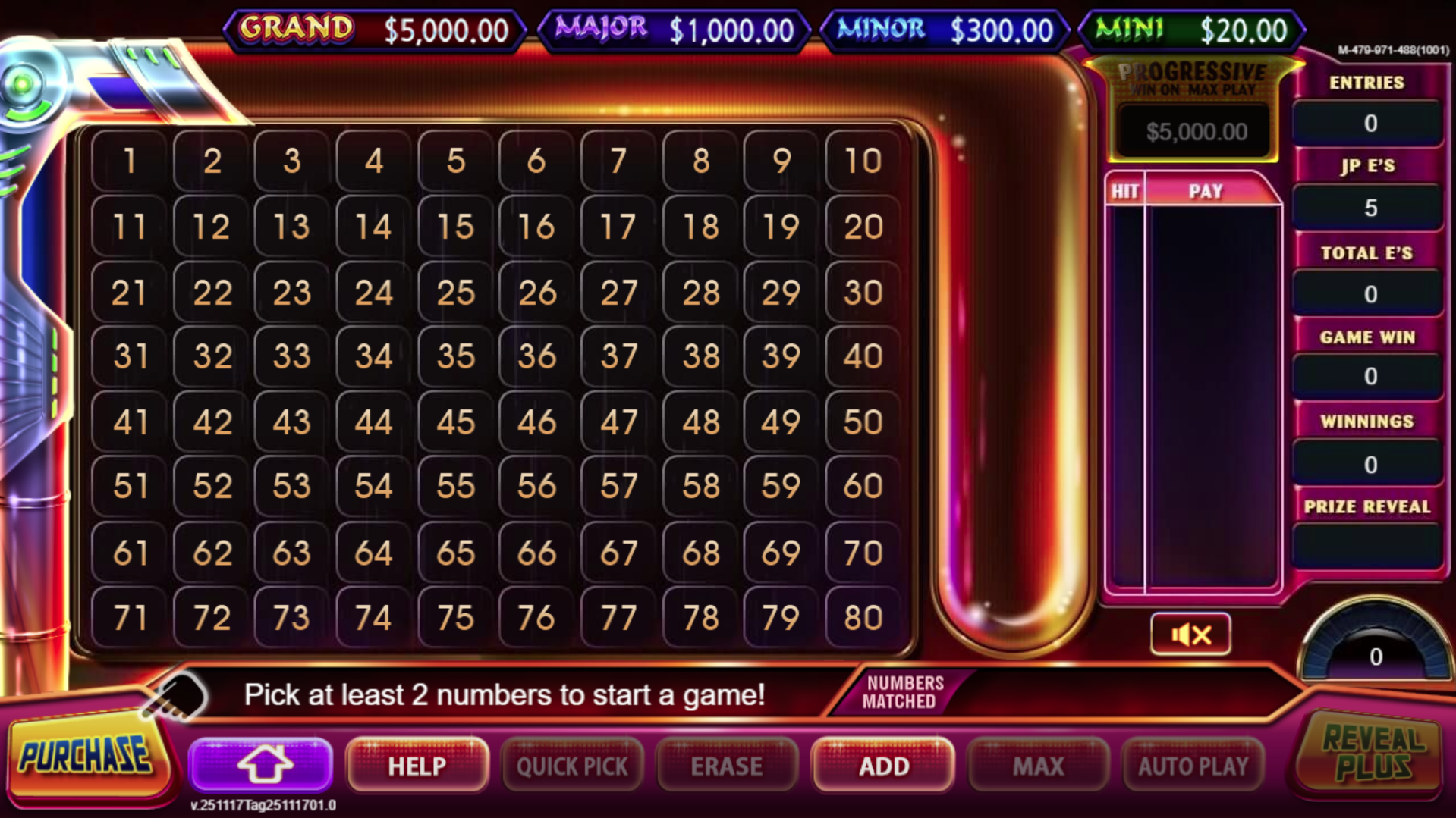 Diamond Dragon Jackpot Keno-Table Game