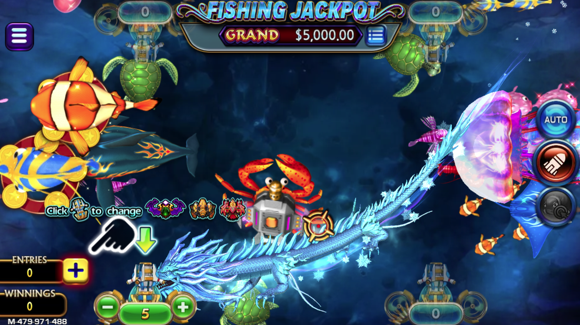 Diamond Dragon-Ice Age 2-Fishing Game