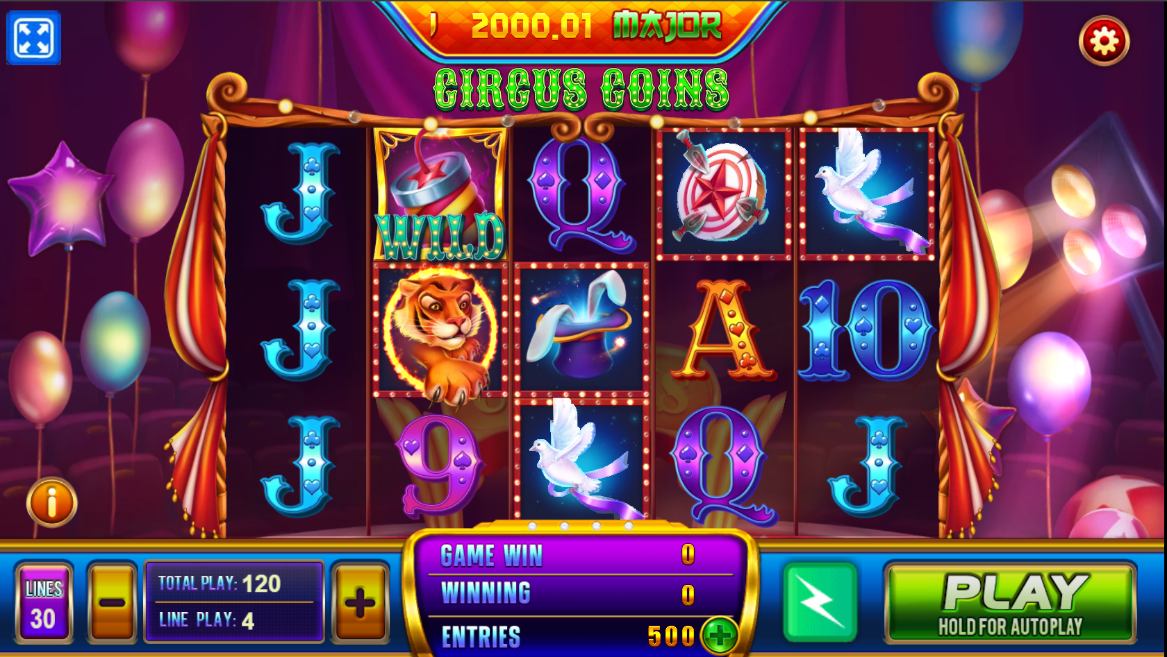 Easy Street - Circus Coins - slot game 