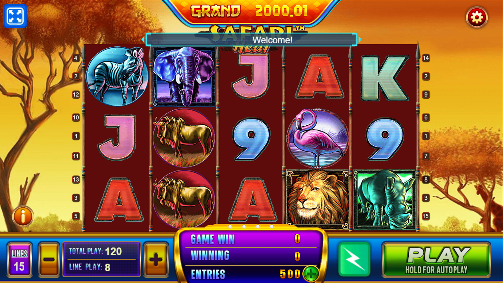 Easy Street - safari heat - slot game