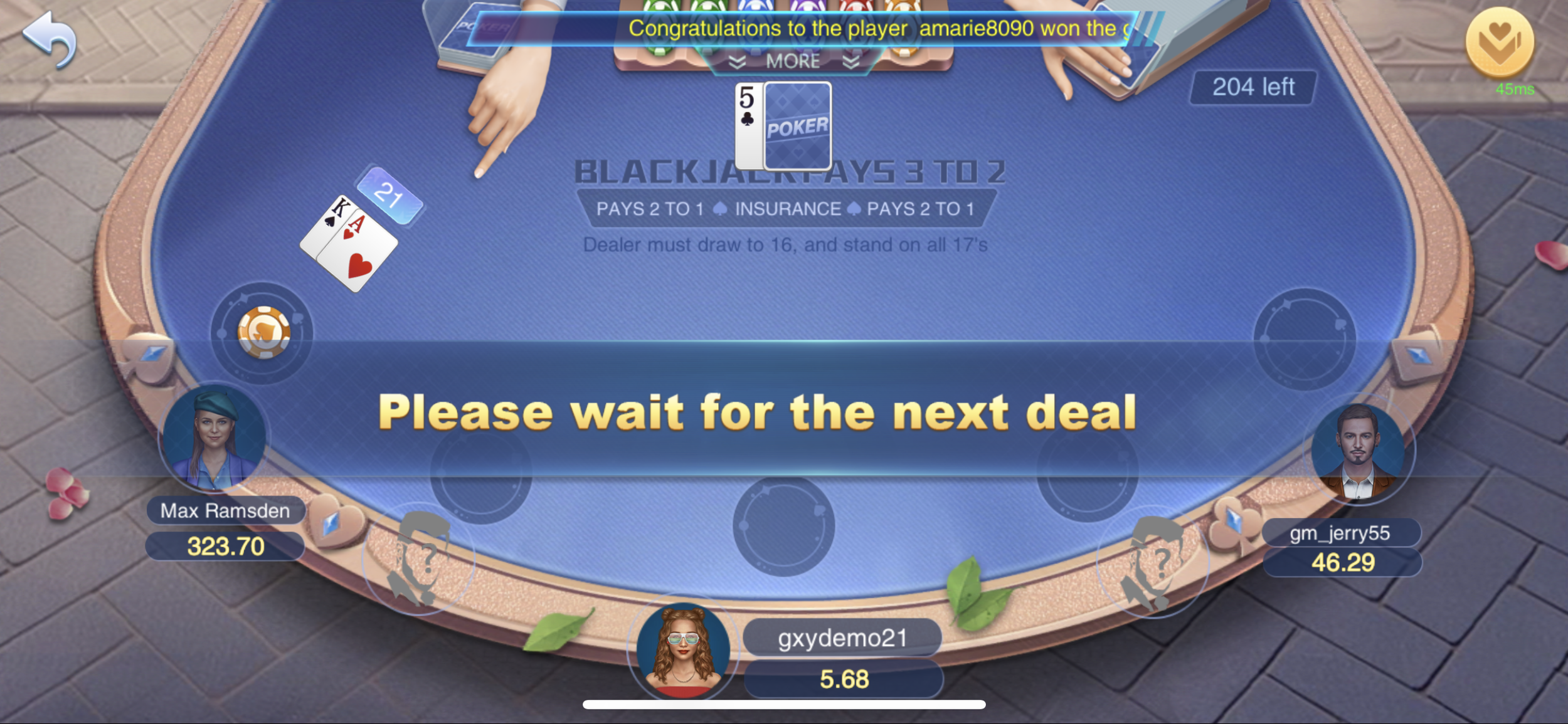 Galaxy World - 21 blackjack - fishing game